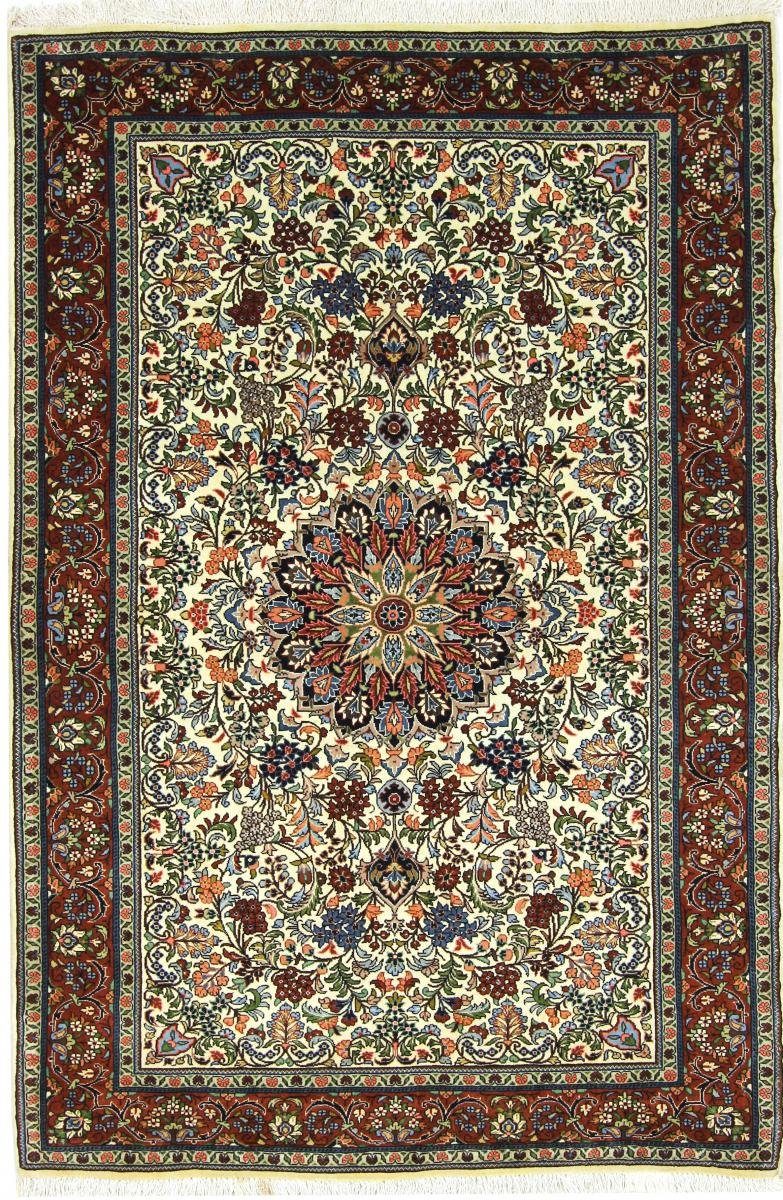 mm rechteckig, 138x206 Handgeknüpfter Trading, Perserteppich, Orientteppich Bidjar / Höhe: Orientteppich Nain 15