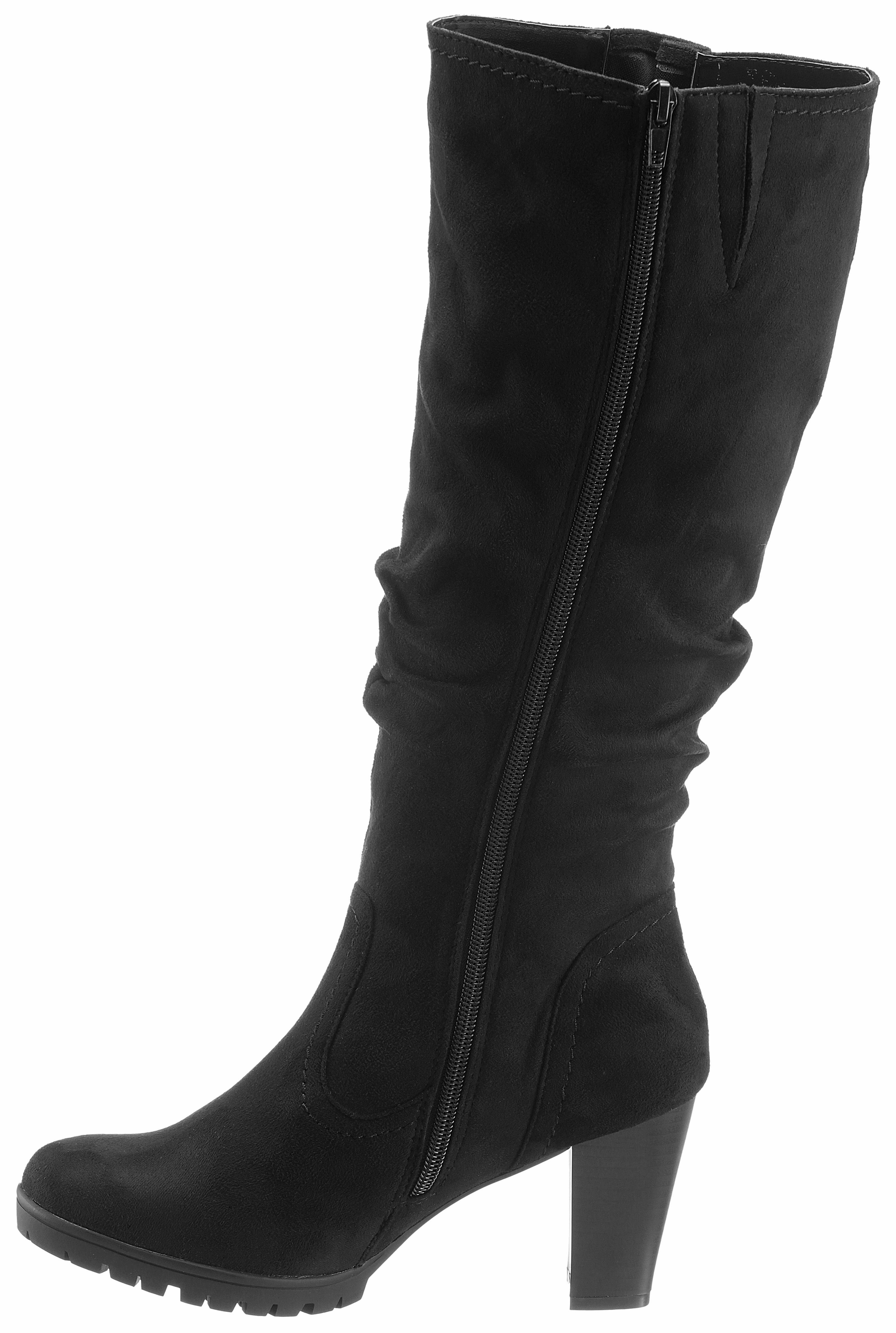 Aniston SHOES Сапоги mit Raffungen am slouchy Schaft - NEUE KOLLEKTION