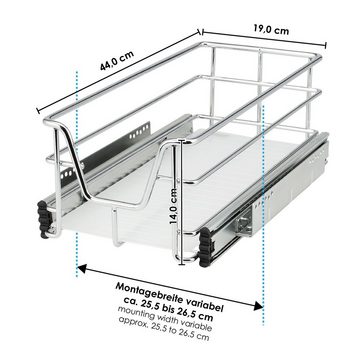 bremermann Teleskopauszug Teleskopschublade, Küchenschublade mit Einlegeboden, 30 cm