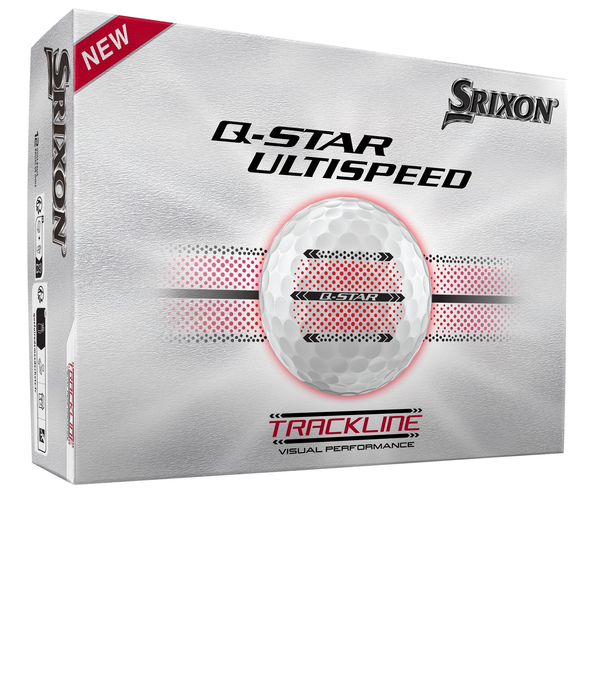 Srixon Golfball Srixon Q-Star UltiSpeed Trackline Golfbälle (12er) – Max Distanz