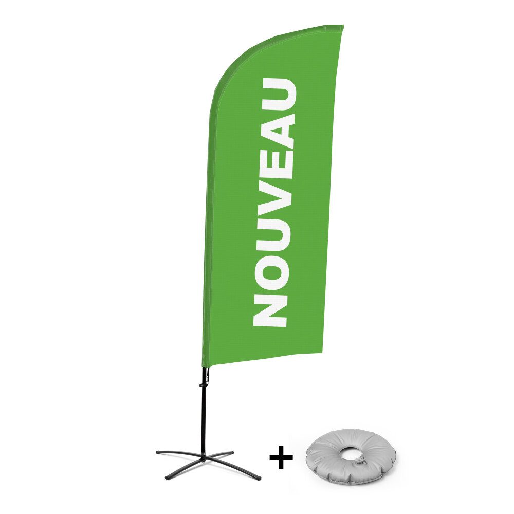 Showdown Displays Standregal Showdown Displays Beachflag - Komplett-Set - Neu - Französisch - Grün, 1-tlg.