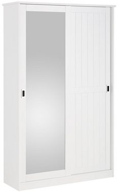 Home affaire Garderobenschrank Nekso mit Spiegel, Breite 114 cm, aus MDF oder Massivholz, FSC®