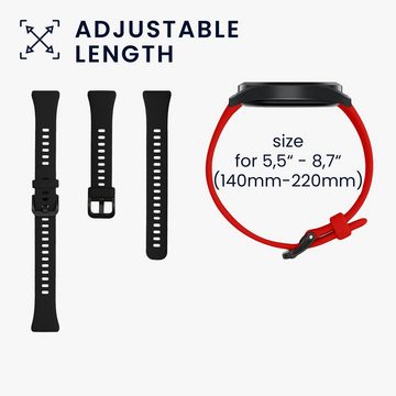 kwmobile Uhrenarmband 2x Sportarmband für Huawei Band 6, Armband TPU Silikon Set Fitnesstracker