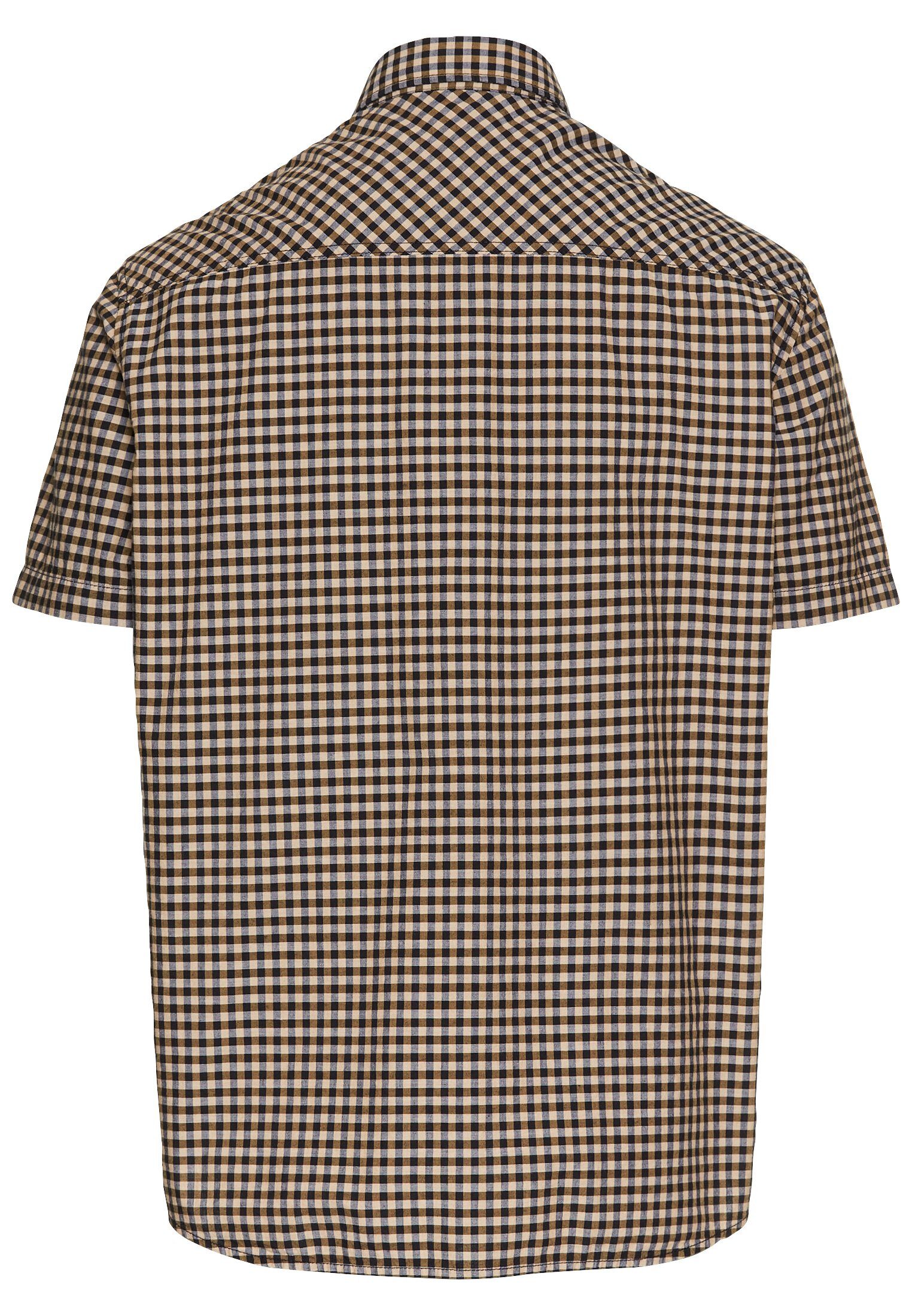 camel active Kurzarmhemd kariert, mit Button-Down-Kragen günstig online kaufen