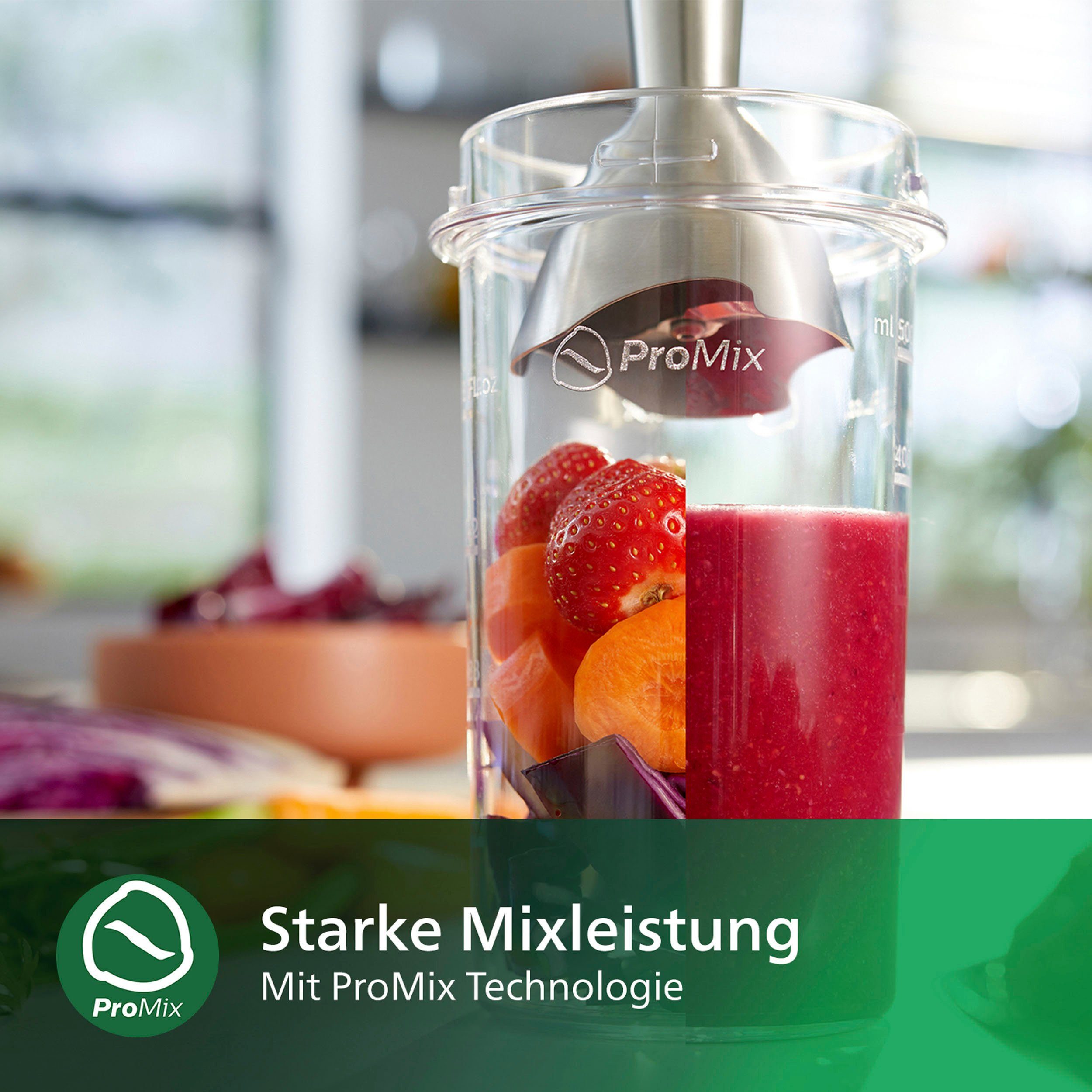 Philips Stabmixer Daily Collection Metall Mixstab HR2534, 650 W, ProMix