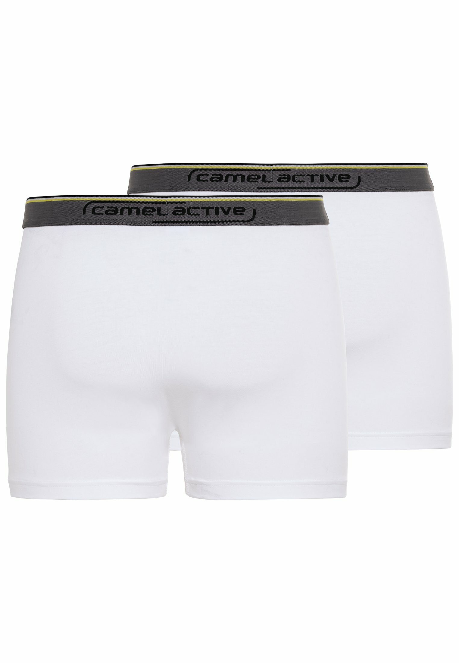 Cotton (2-St) Organic camel aus Webbund mit Logo Weiß active Boxer