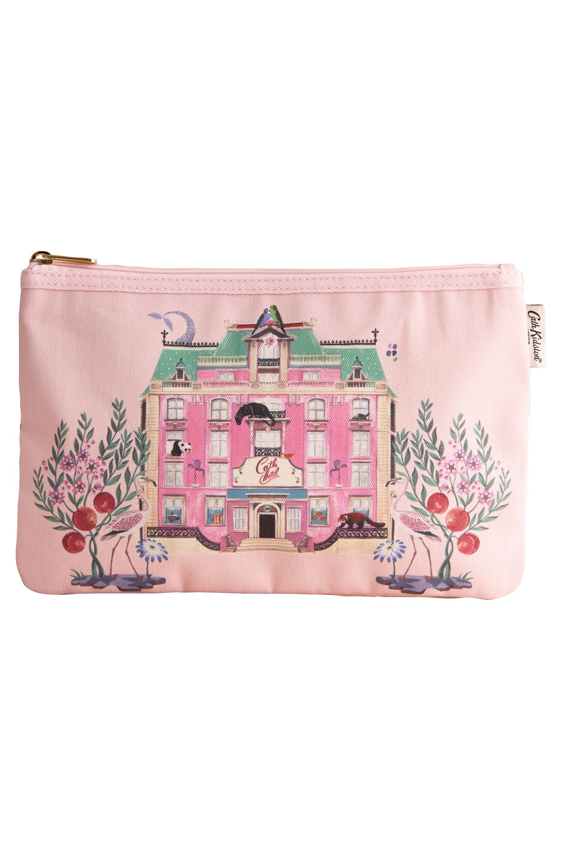 Geldbörse Cath Kidston runder Beutel mit Hotel-Print