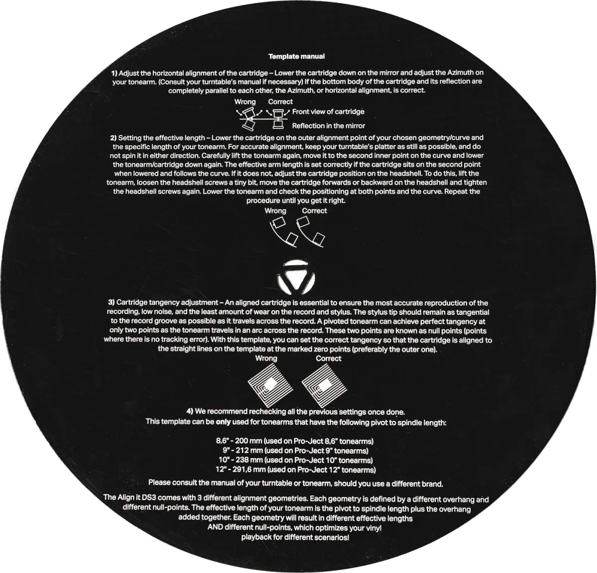 Pro-Ject Pro-Ject Align It DS3 Einstelllehre Plattenspieler