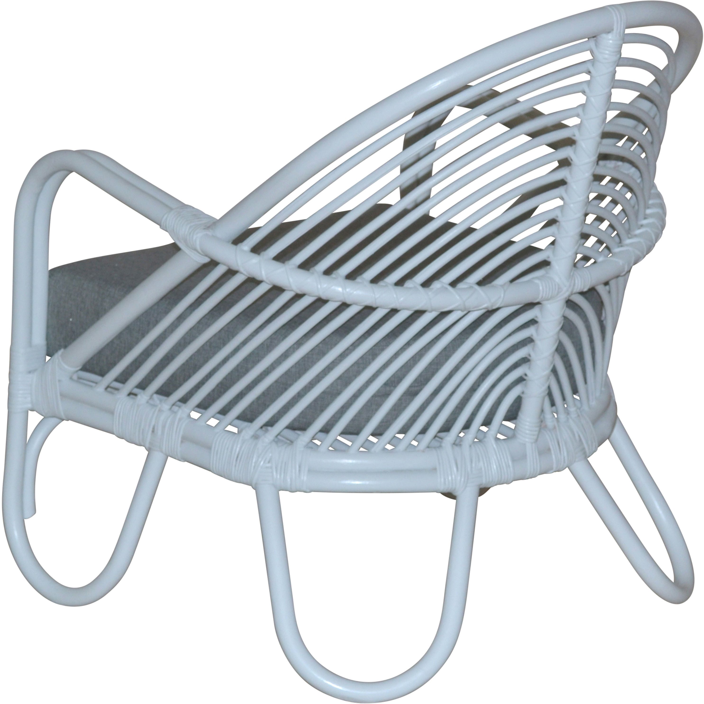 HOFMANN LIVING AND MORE Loungesessel (1-St., Inklusive extra stark gepolsterten Sitzkissen), Handgeflochten