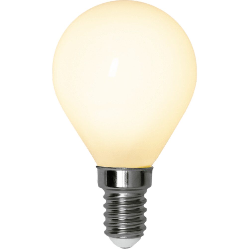 STAR TRADING LED-Leuchtmittel E14, 4W, 2700K, 380lm, Kugel, warmweiß, Ra: 90, Schaltzyklen: 12500, G, E14, warmweiß