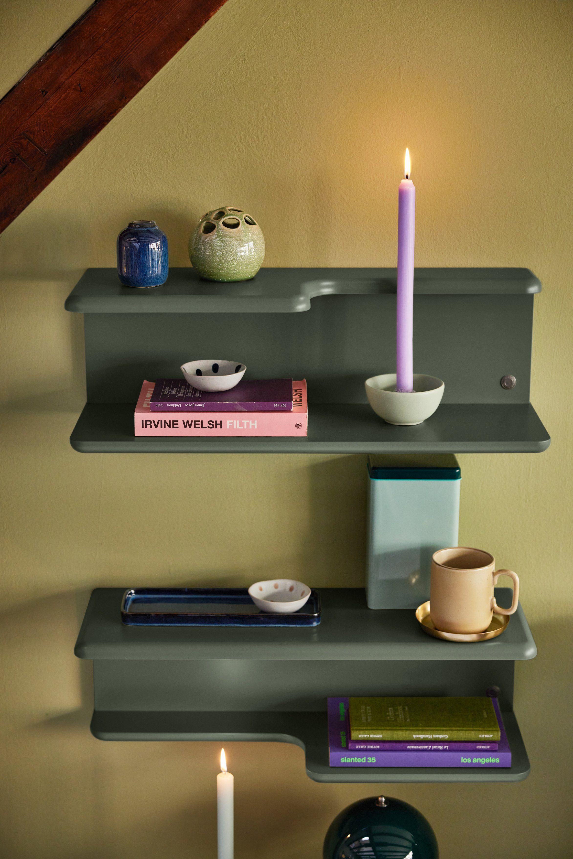 TOM TAILOR HOME Wandregal COLOR SHELF - 60 x 20 x 20 cm - nur noch wenige Stücke, seidenmatt lackierter Hingucker