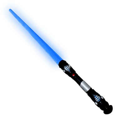TE-Trend Lichtschwert Lichtschwert mit Sound und Lichteffekten bis 108cm ausziehbar blau
