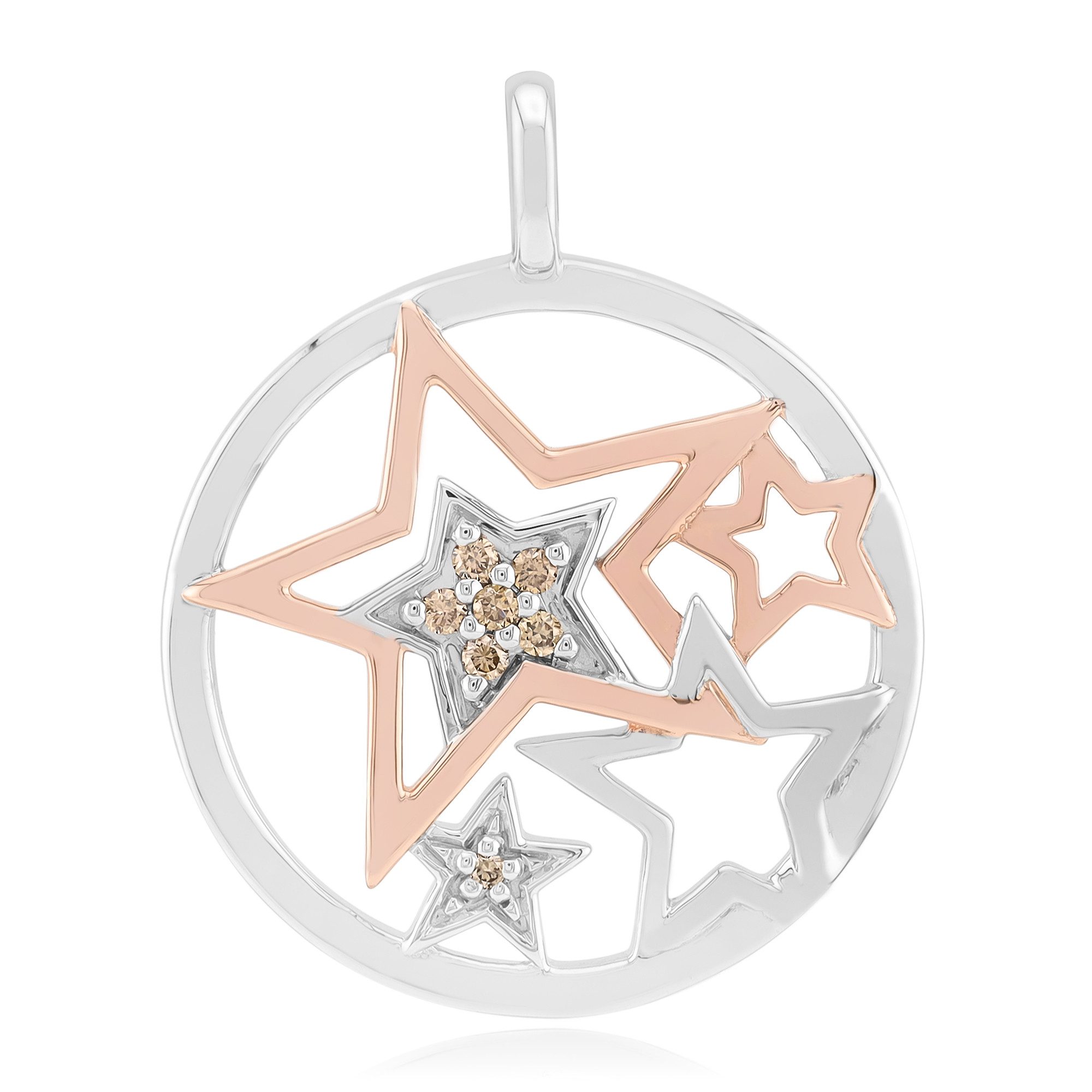 Cavill Kettenanhänger Argyle Rose Diamant Silber Anhänger (1-tlg)