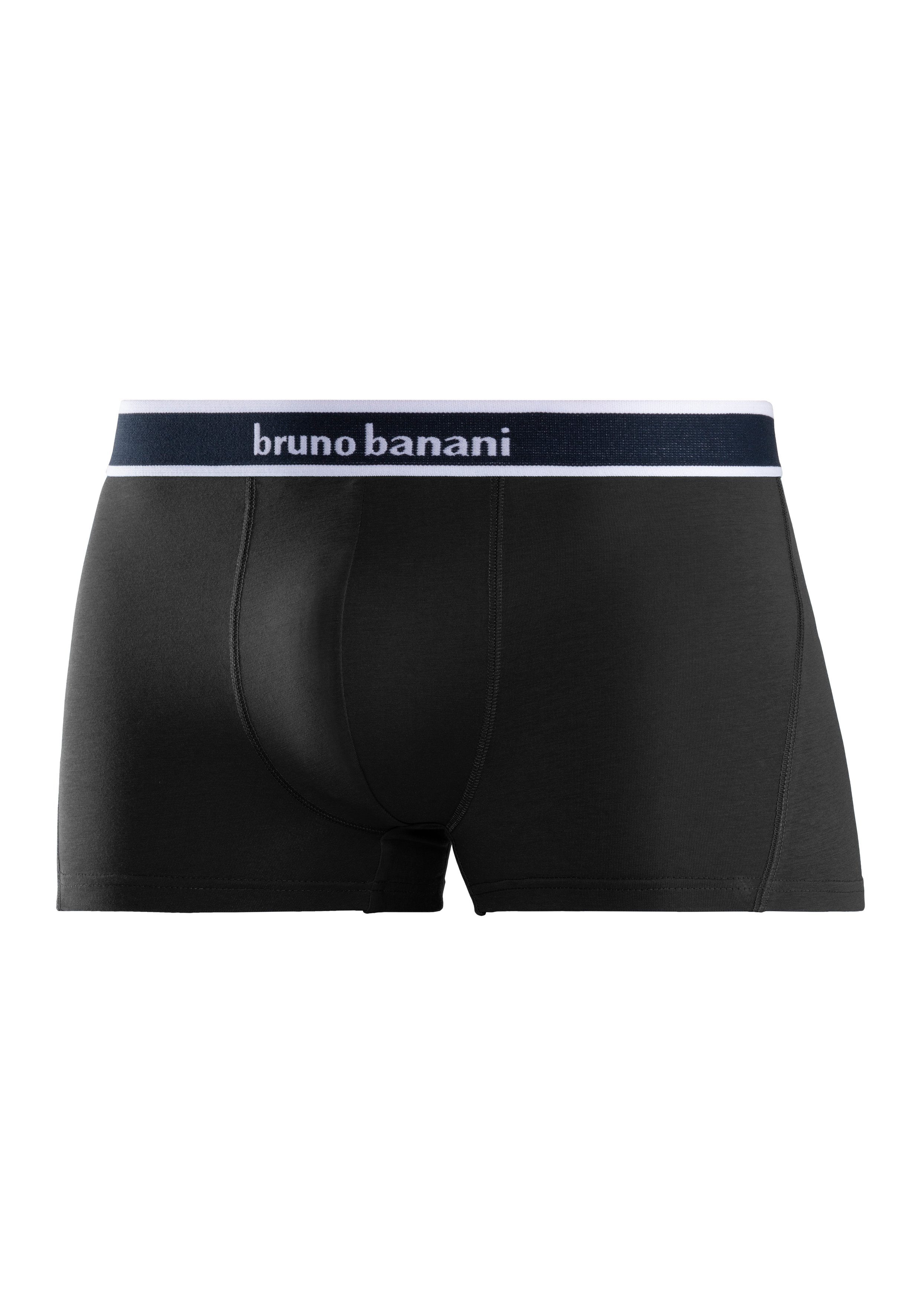 Bruno Banani rot, 4-St) (Packung, schwarz, Boxer royalblau grau-meliert