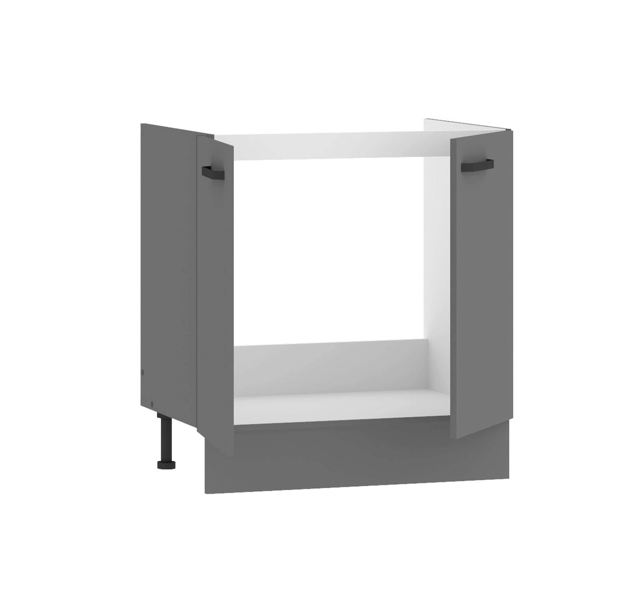 Küchen-Preisbombe Spülenunterschrank 80 cm Küche NESSA Anthrazit Küchenzeil günstig online kaufen