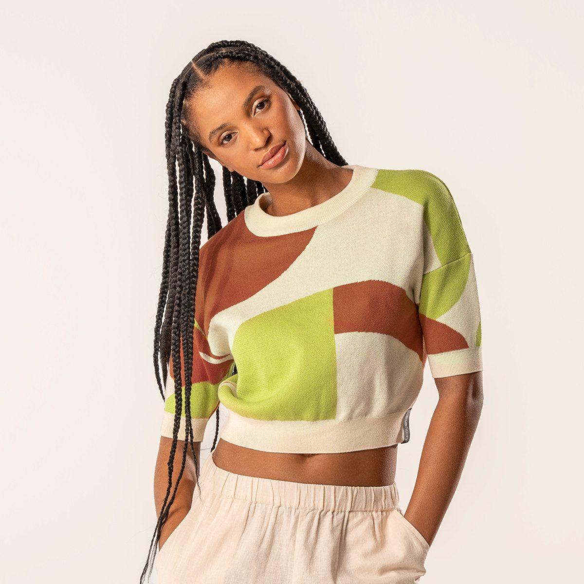 trueStory Strickpullover DYNELL GOTS zertifiziert