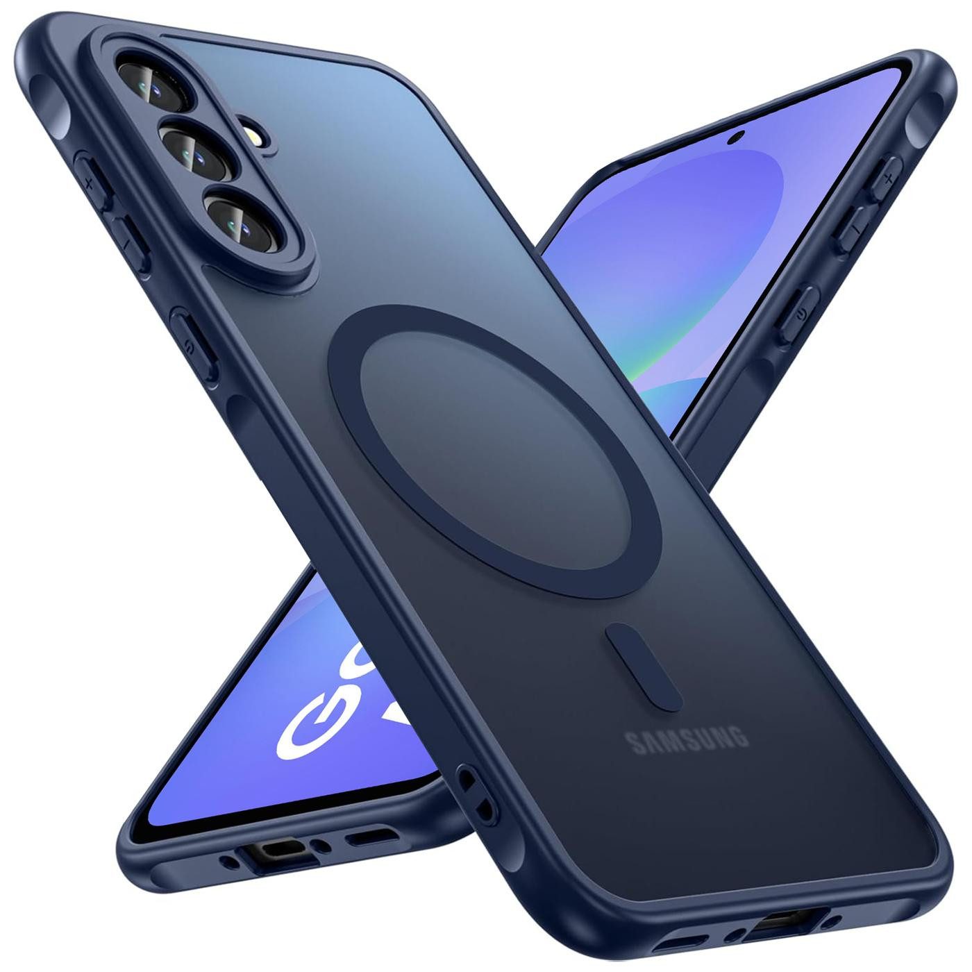 CoolGadget Handyhülle Magnet-Hülle für Samsung Galaxy A37 5G Schutzhülle magnetisch 6,7 Zoll, Hülle Matt Stoßfest kompatibel mit QI-Laden Zubehör Kameraschutz Case