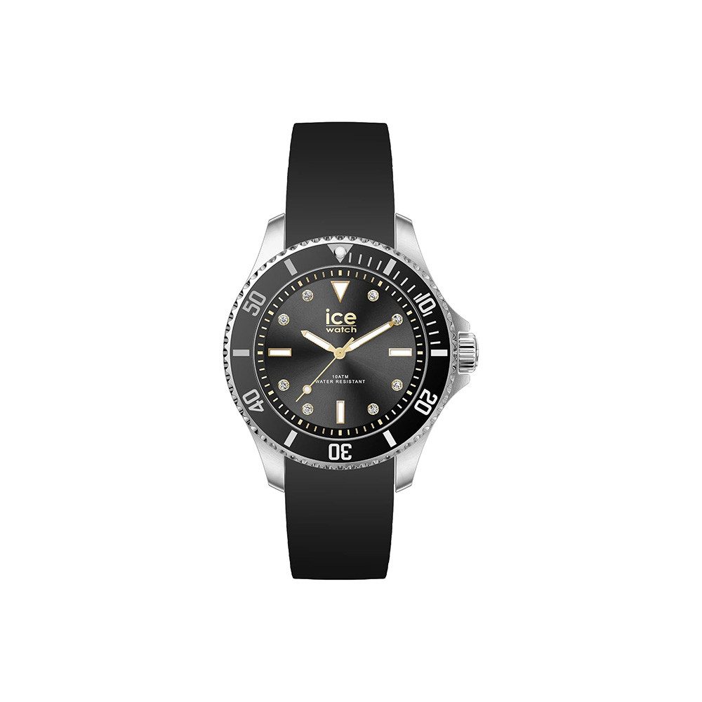 Quarzuhr Ice-Watch Ice Steel Black Gold 020367