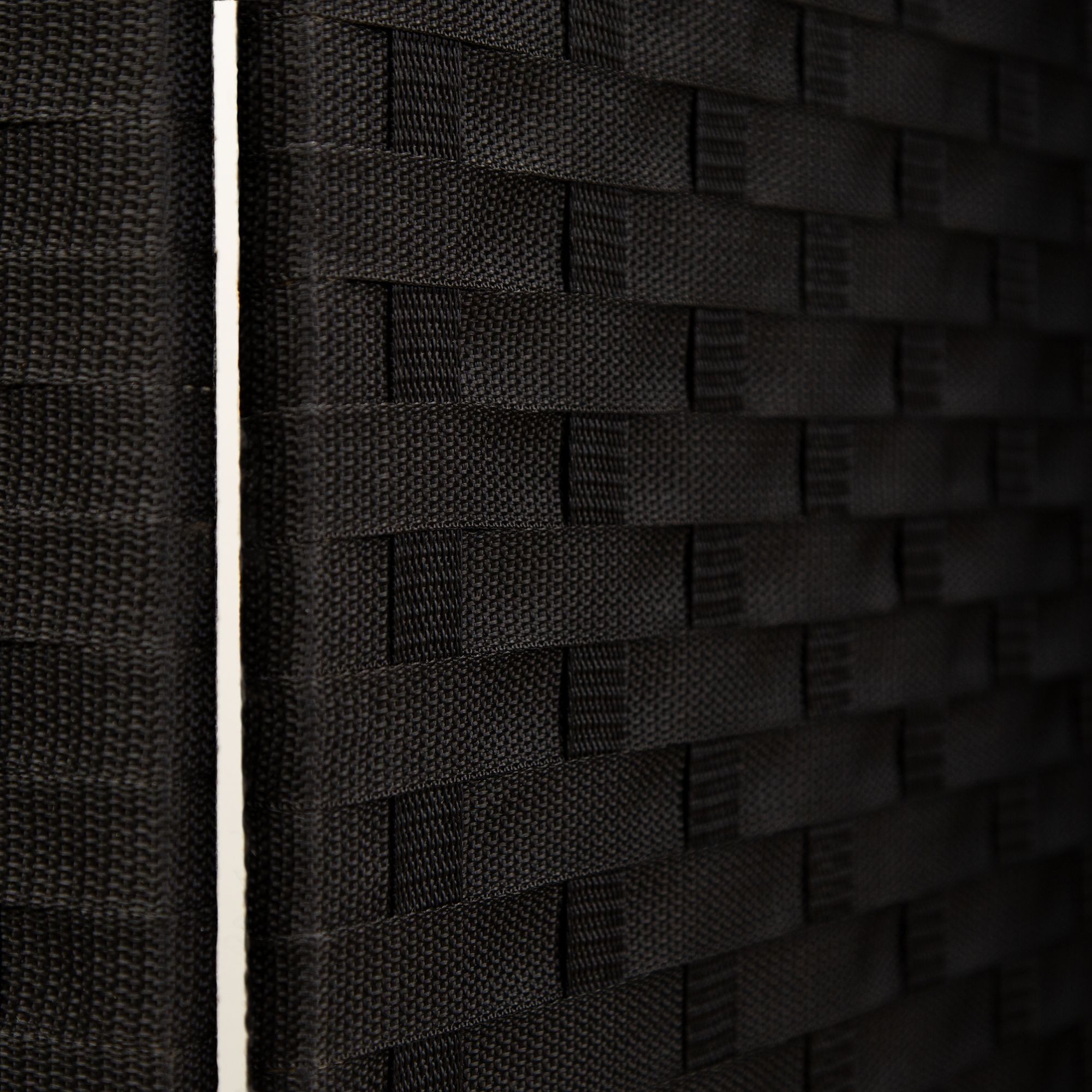 Hexim Raumteiler, Paravent 180x180 cm - Trennwand 4-teilig klappbar für Innenbereich - Raumteiler Spanische Wand Sichtschutz Stellwand freistehend (LR190-schwarz)