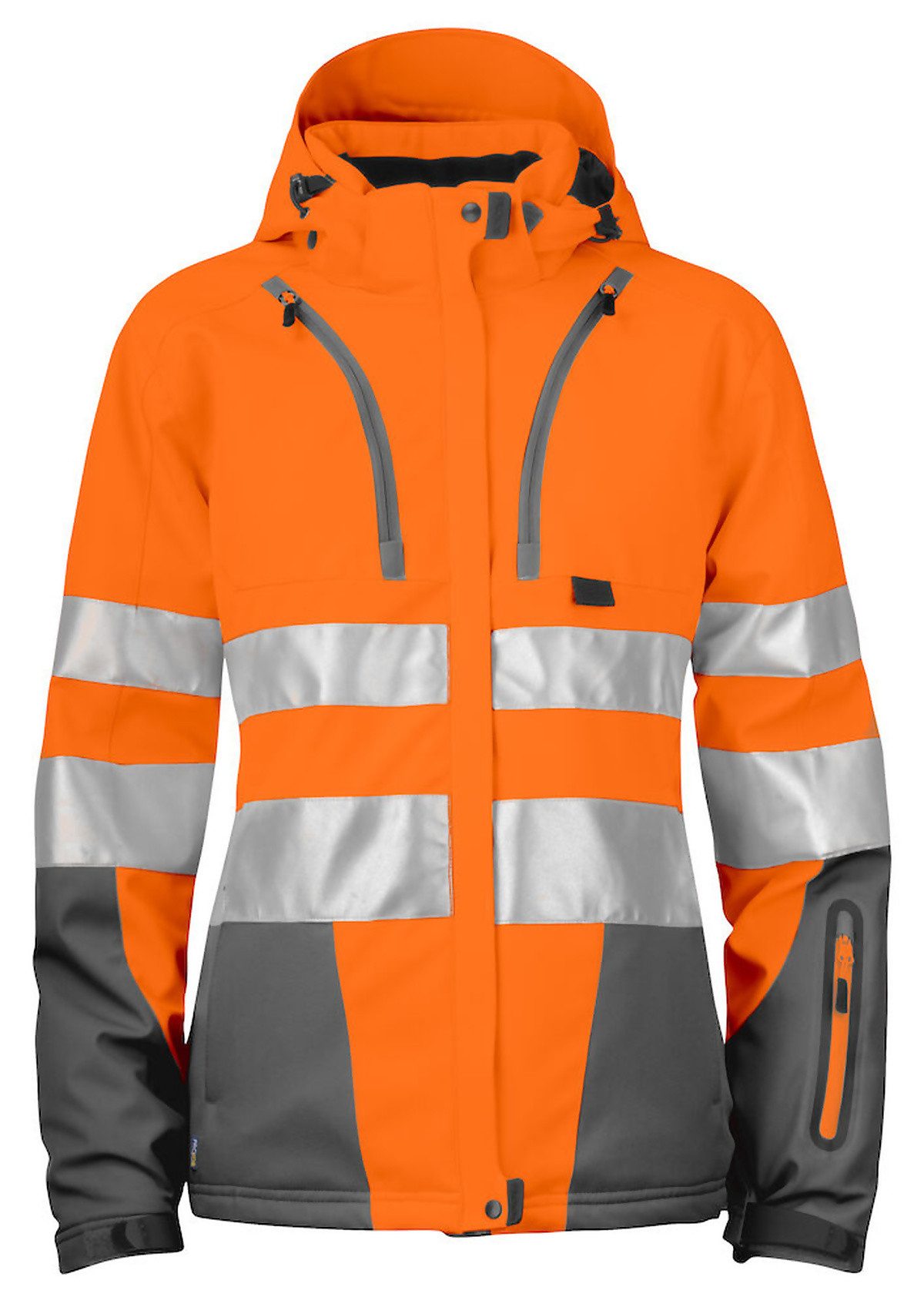 ProJob Arbeitsjacke 6424 GEFÜTTERTE DAMENJACKE EN ISO 20471 KLASSE 3/2