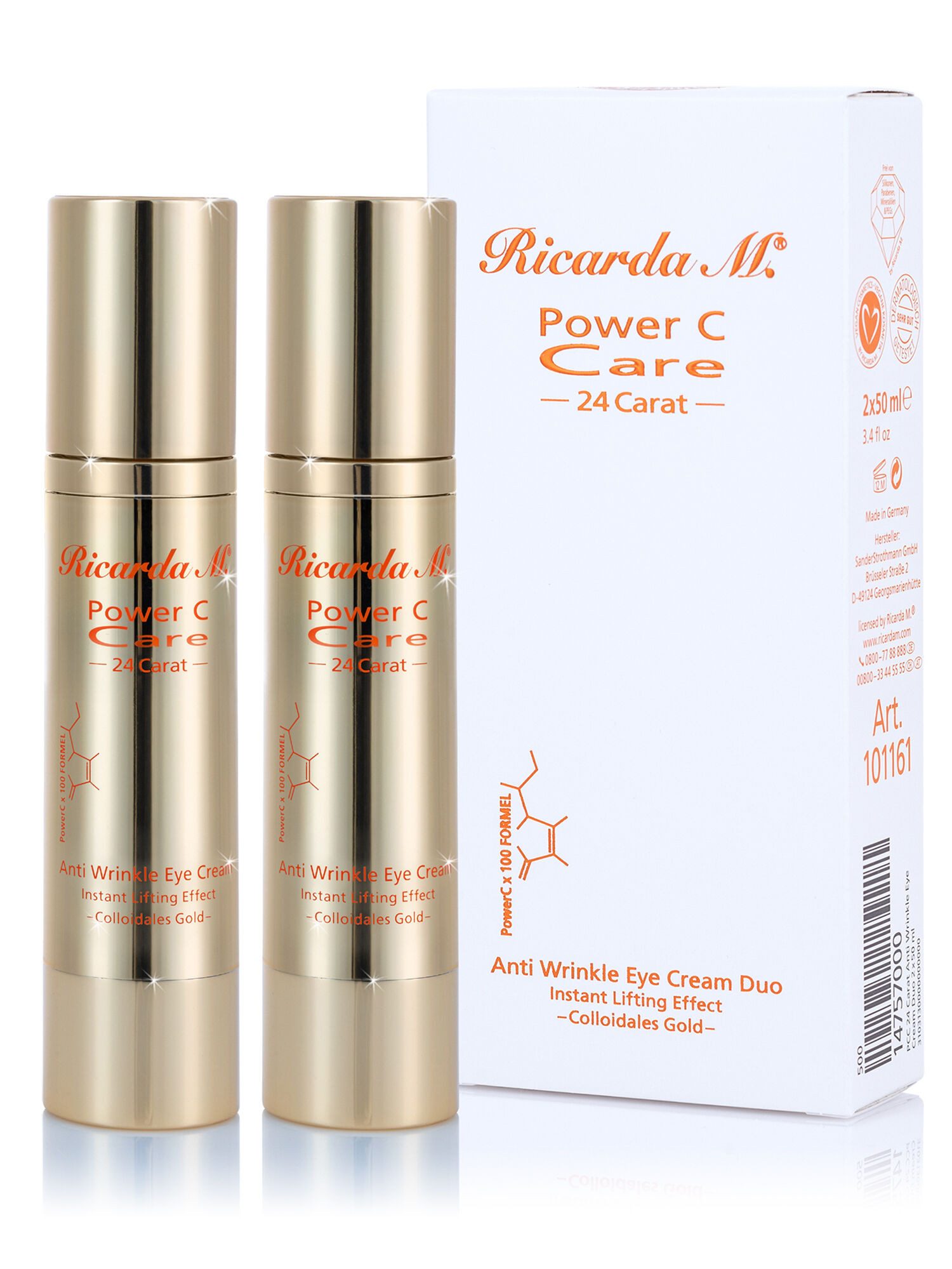 Anti-Aging-Augencreme "PCC 24 Carat Anti Wrinkle Eye Cream"