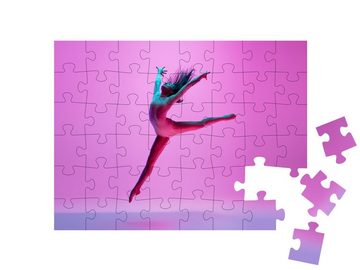puzzleYOU Puzzle Spiel mit der Schwerkraft: Eine Balett-Tänzerin, 48 Puzzleteile, puzzleYOU-Kollektionen Tanz, Menschen
