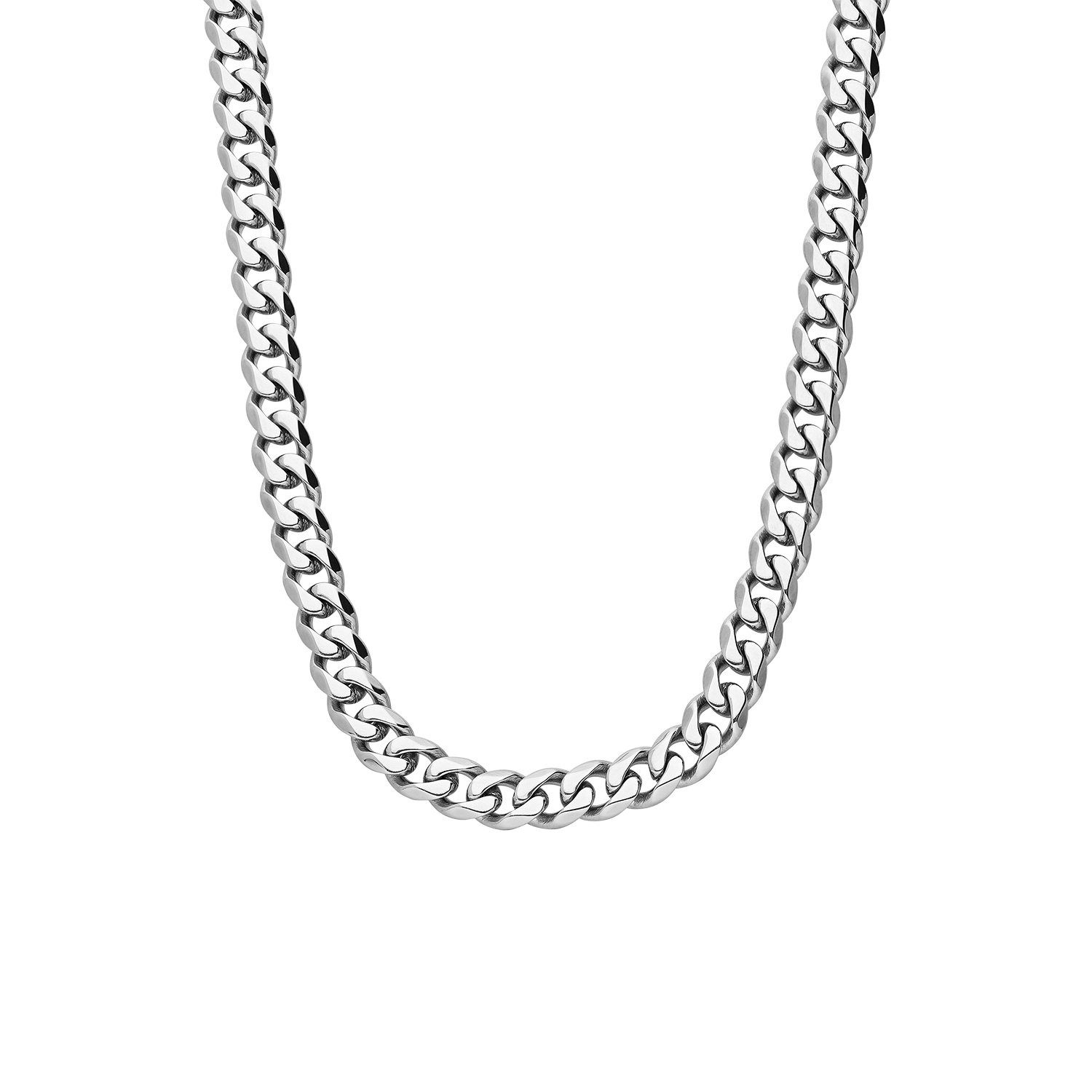 LUCARDI Gliederkette Halskette - Stahl - Silber - Kinder