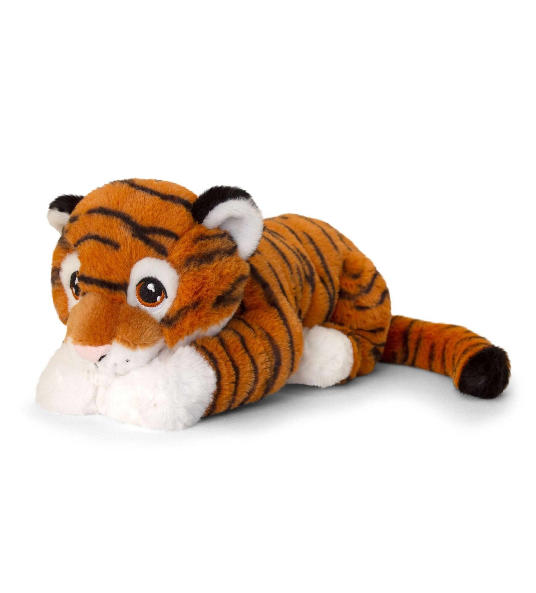 Keel Toys Kuscheltier Keel Toys Tiger Plüschfigur liegend 35 cm für Kinder von 3 bis 12