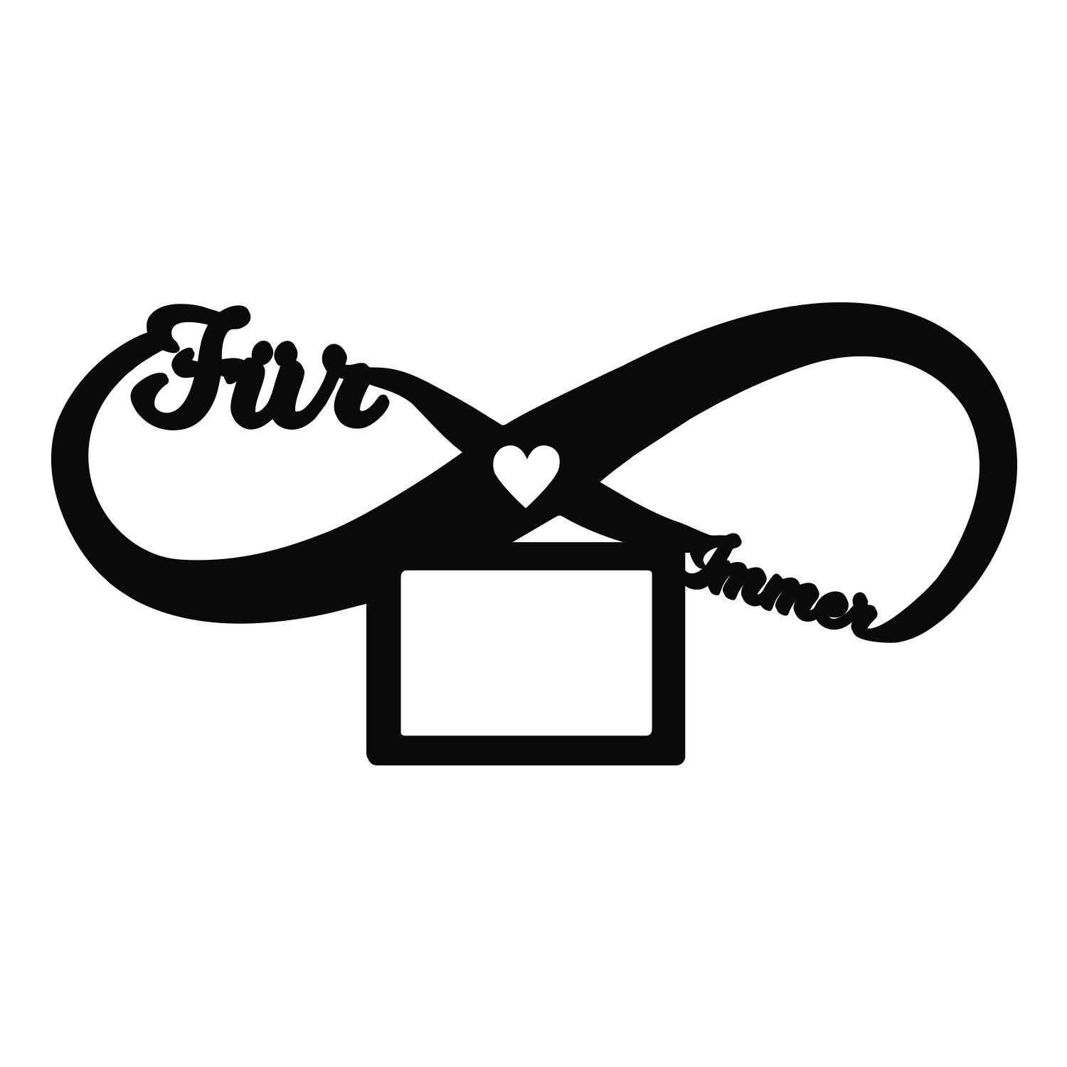 Namofactur Bilderrahmen Unendlichkeitszeichen 'Für immer' beleuchtet, für 1 günstig online kaufen