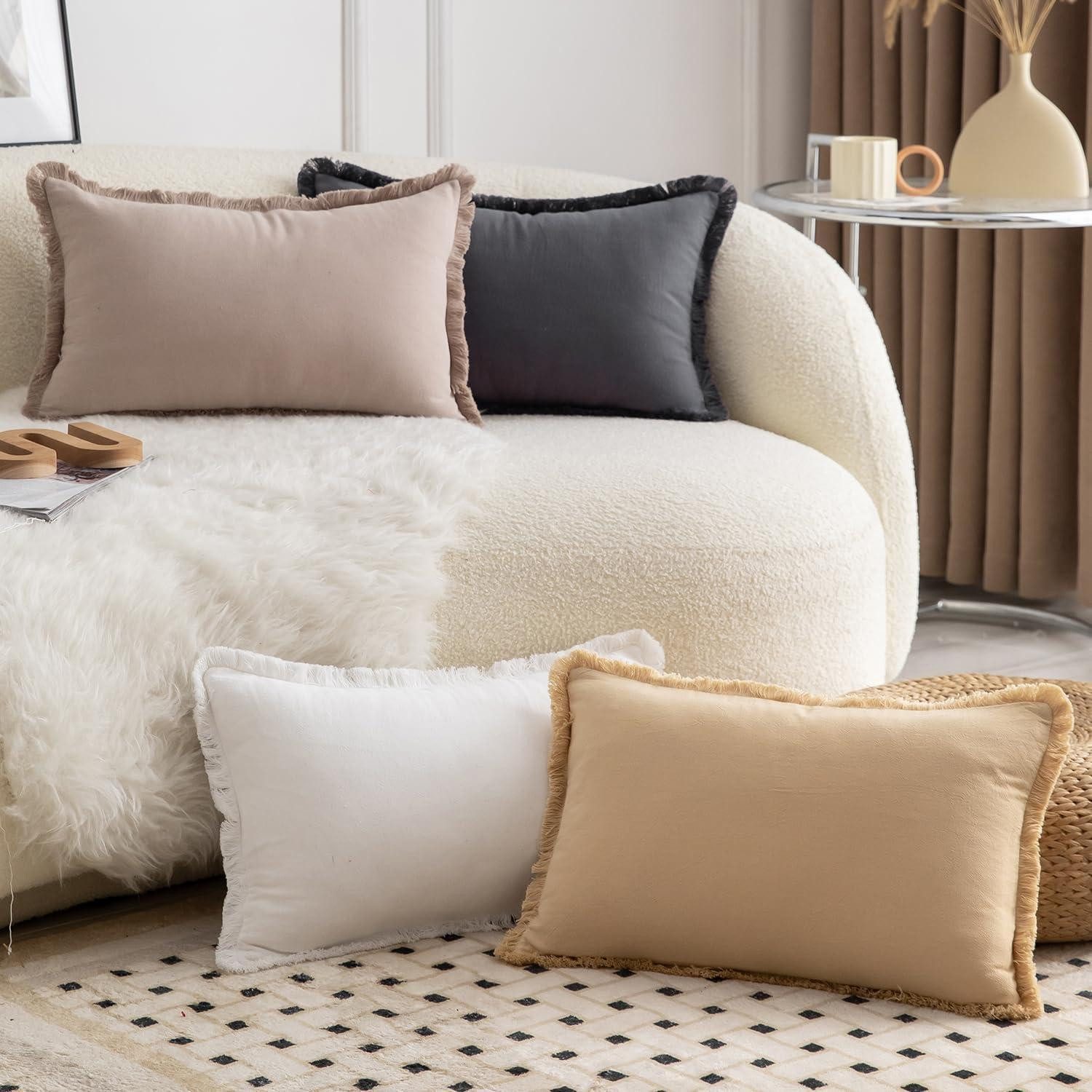 Beige Boho Kissenbezüge kaufen » Beige Boho Kissenhüllen