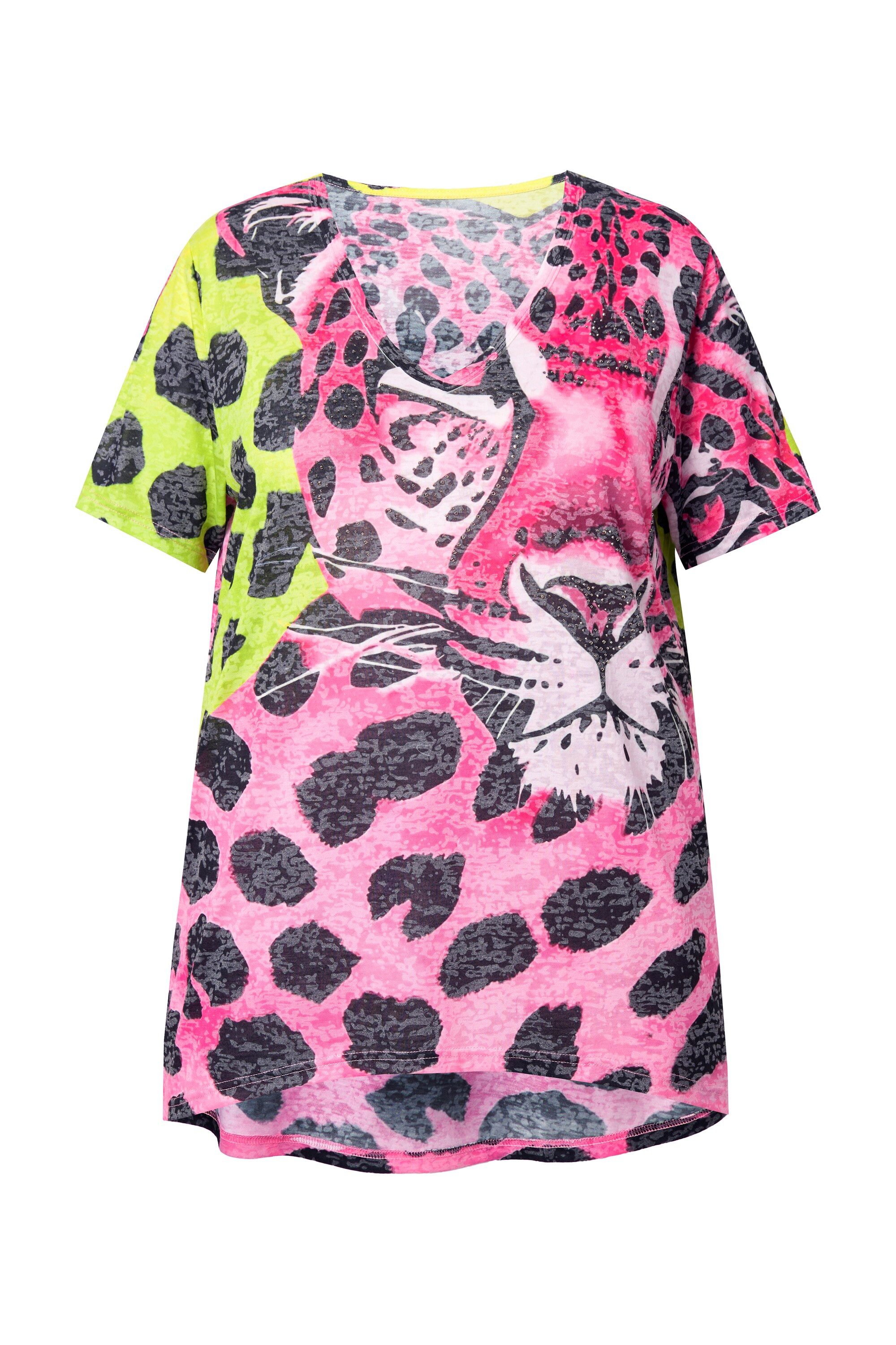 Angel of Style T-Shirt T-Shirt A-Linie Leo-Patchmuster günstig online kaufen