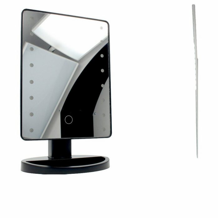 Carl&son Vergrößerungsspiegel MAKEUP mirror LED light #black 525 gr