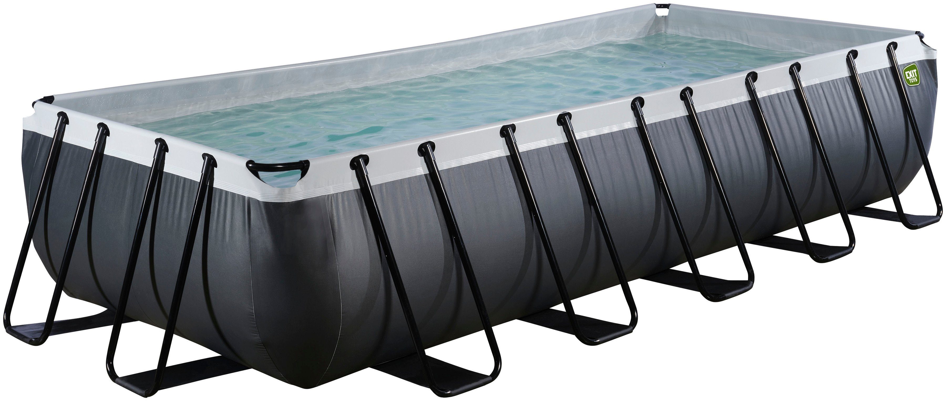 EXIT Framepool (Set, 3-tlg), BxLxH: 250x540x100 cm, inkl. Sicherheitsleiter, Sandfilteranlage