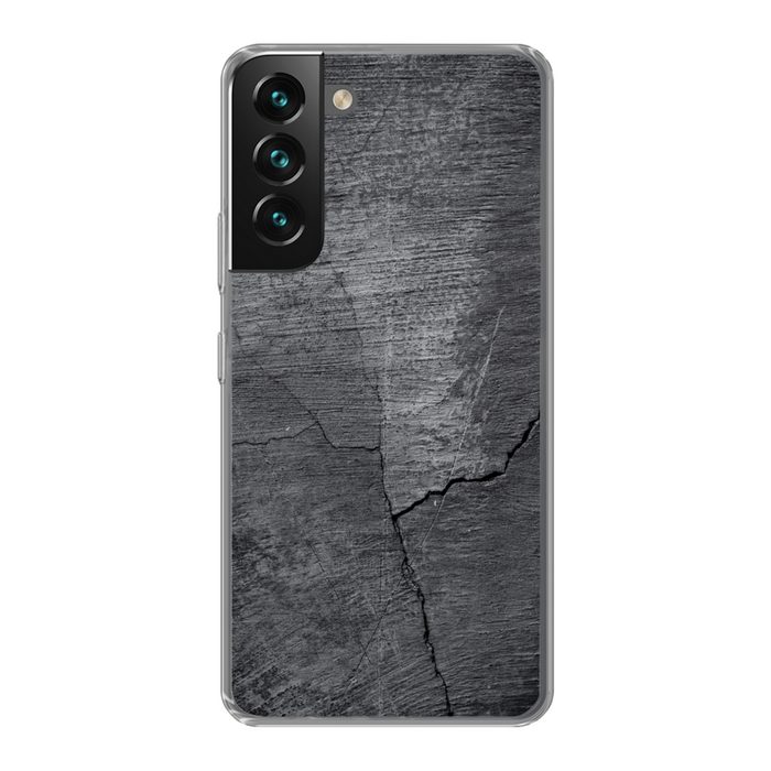 MuchoWow Handyhülle Beton - Schwarz - Riss Phone Case Handyhülle Samsung Galaxy S22+ Silikon Schutzhülle