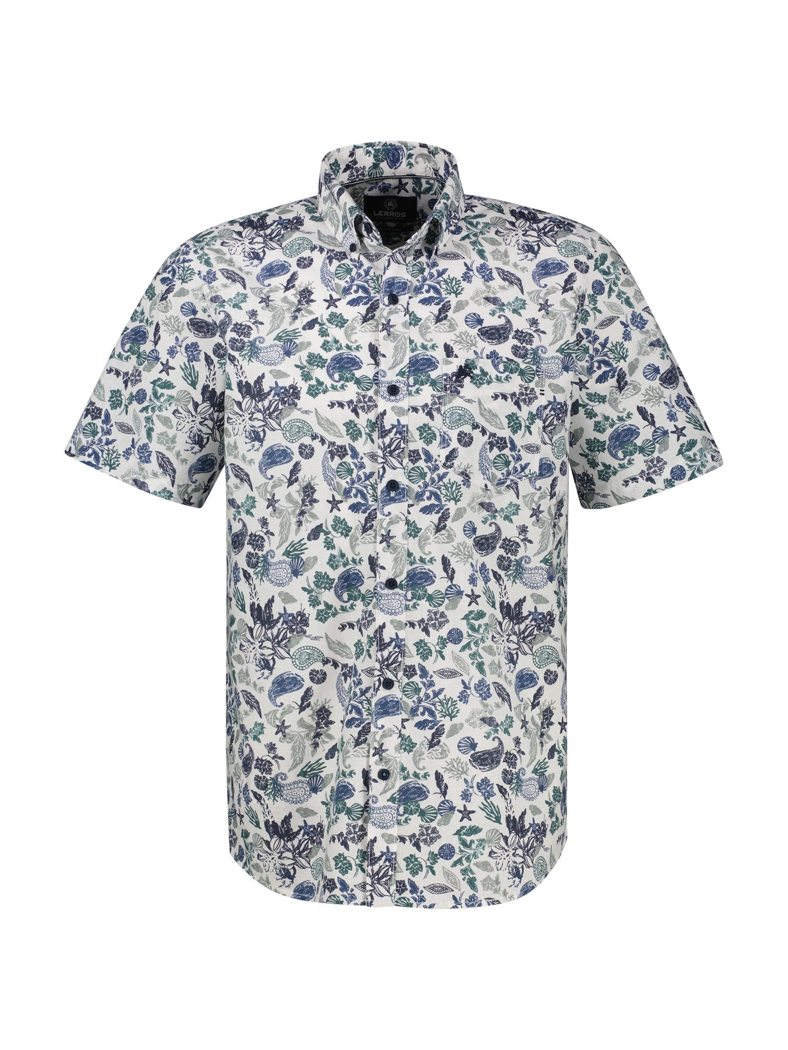 LERROS Kurzarmhemd mit All-Over Print