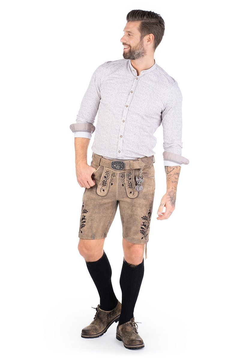 Hatico Trachtenhemd Trachtenhemd - HADRIAN - beige