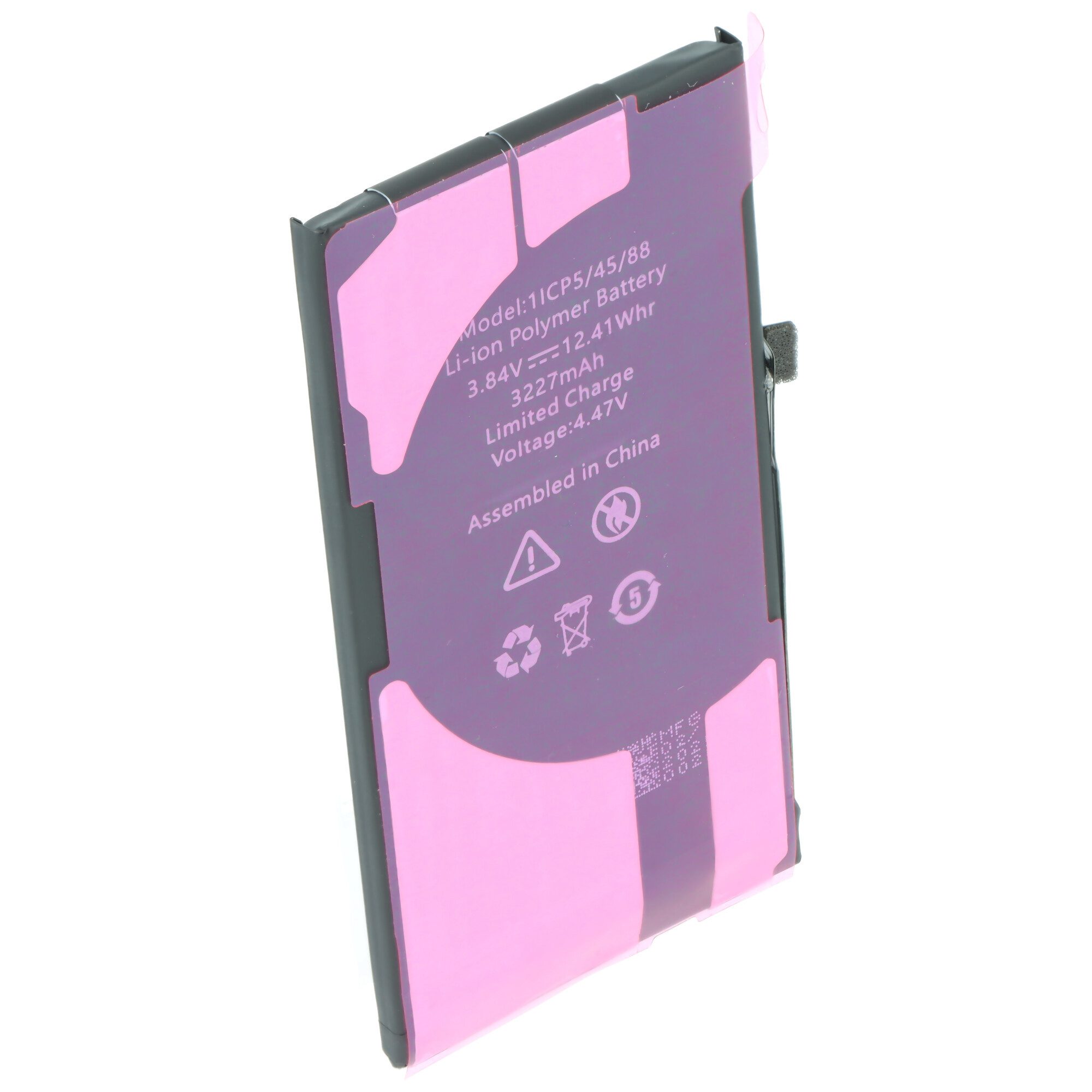 AccuCell Akku passend für Apple iPhone 13, Li-Polymer, 3,84V, 3227mAh, 12,4Wh, Akku 3227 mAh (3,8 V)