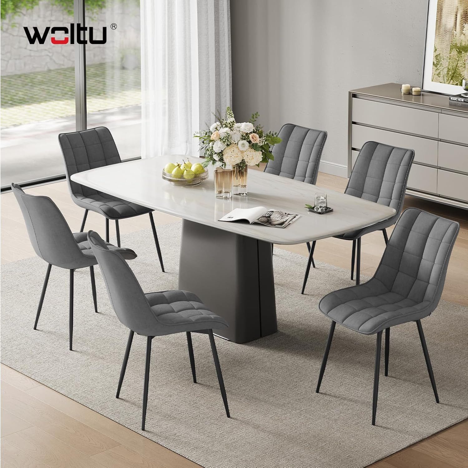 Woltu Esszimmerstuhl (2er-Set), Sessel mit Rückenlehne, günstig online kaufen