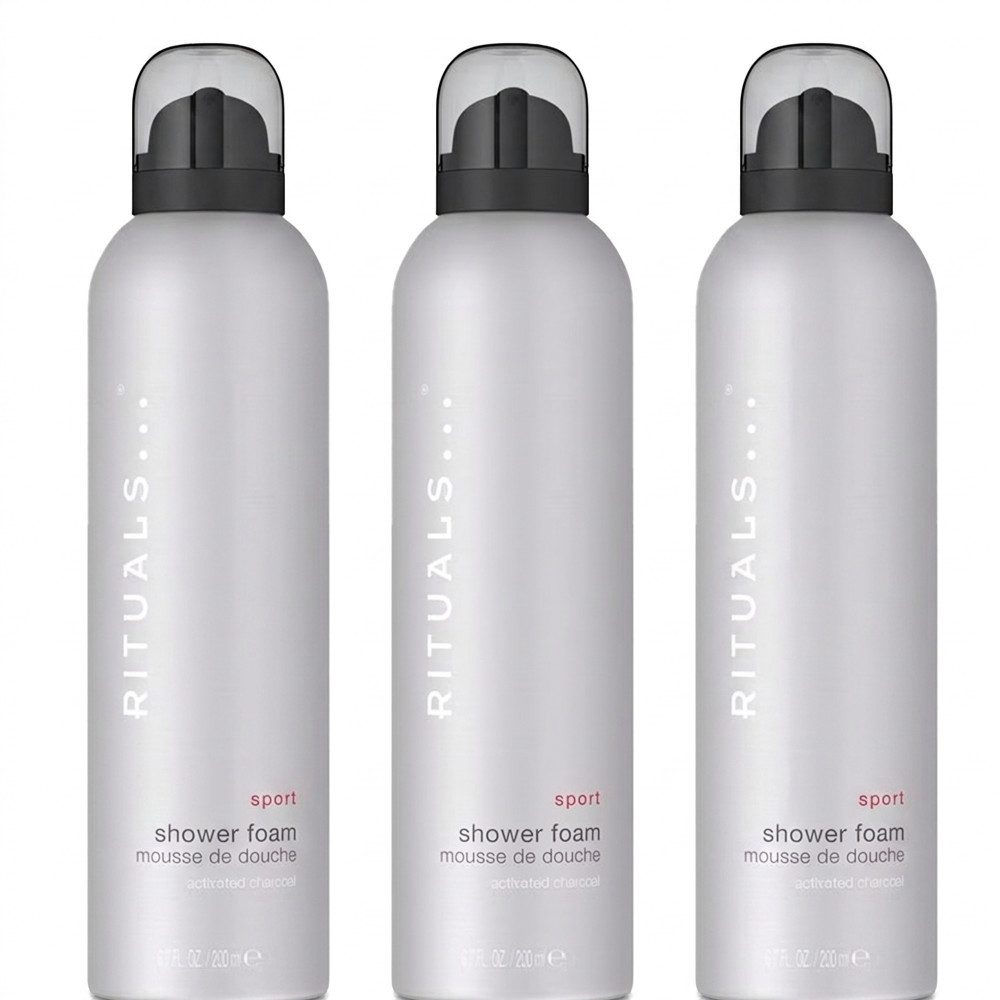 Rituals Duschgel Rituals Sport Shower Foam 3er Set, Vorteilspack für Sportler und aktive Menschen