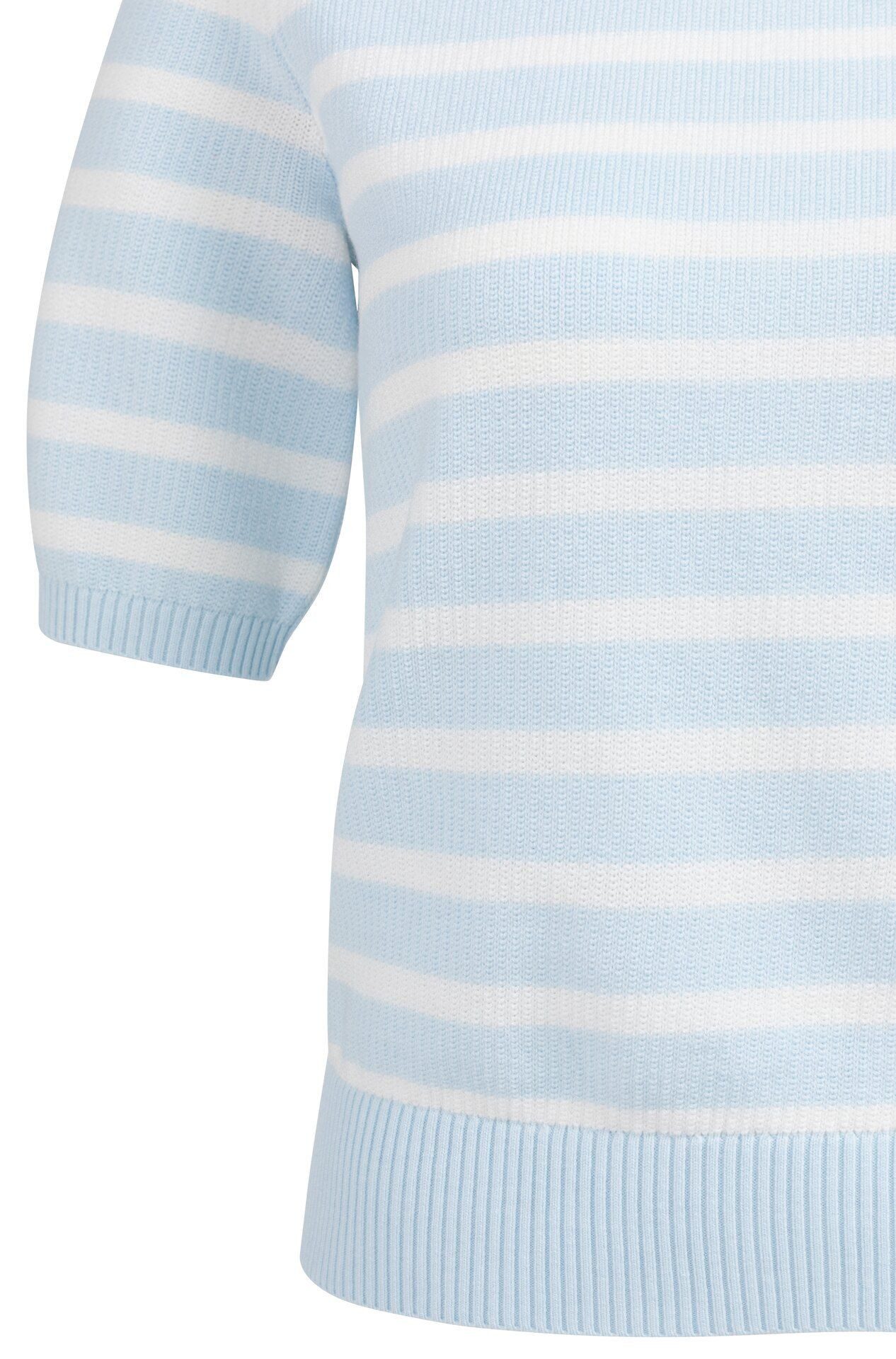 YAYA Kurzarmpullover Pullover mit Streifenmuster