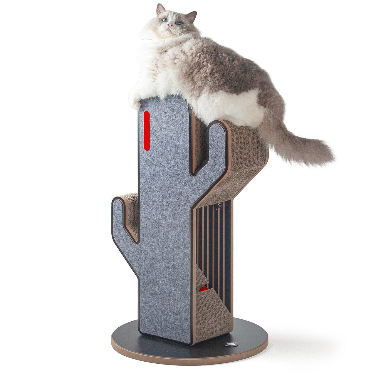 Canadian Cat Company Kratzbrett Kratzmöbel Kaktus, Kratzsäule, Kratzstamm, 45 x 45 x 80 cm