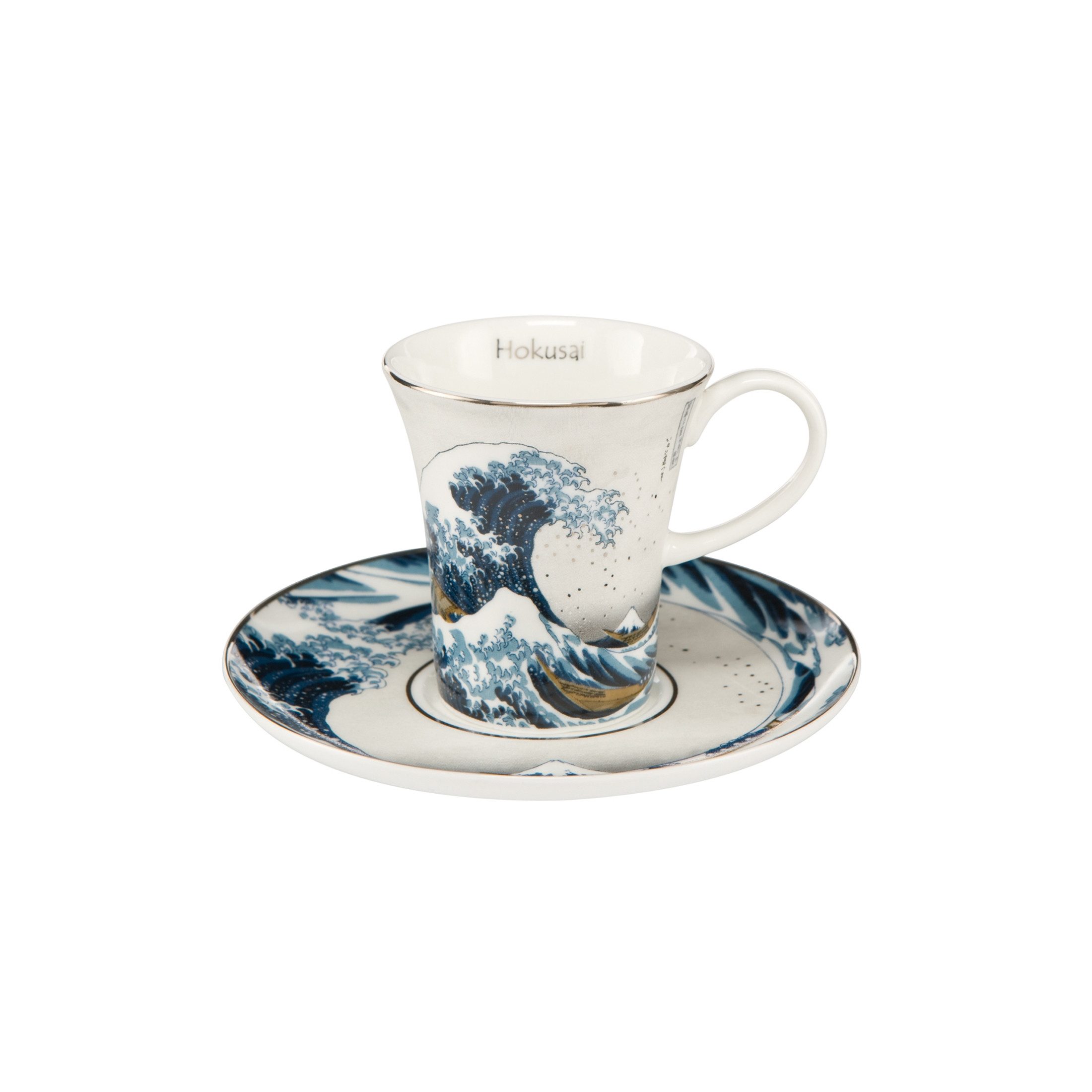 Goebel Tasse Mehrfarbig, Durchmesser 12 cm, Porzellan, Farbe: Mehrfarbig, Motiv: Welle
