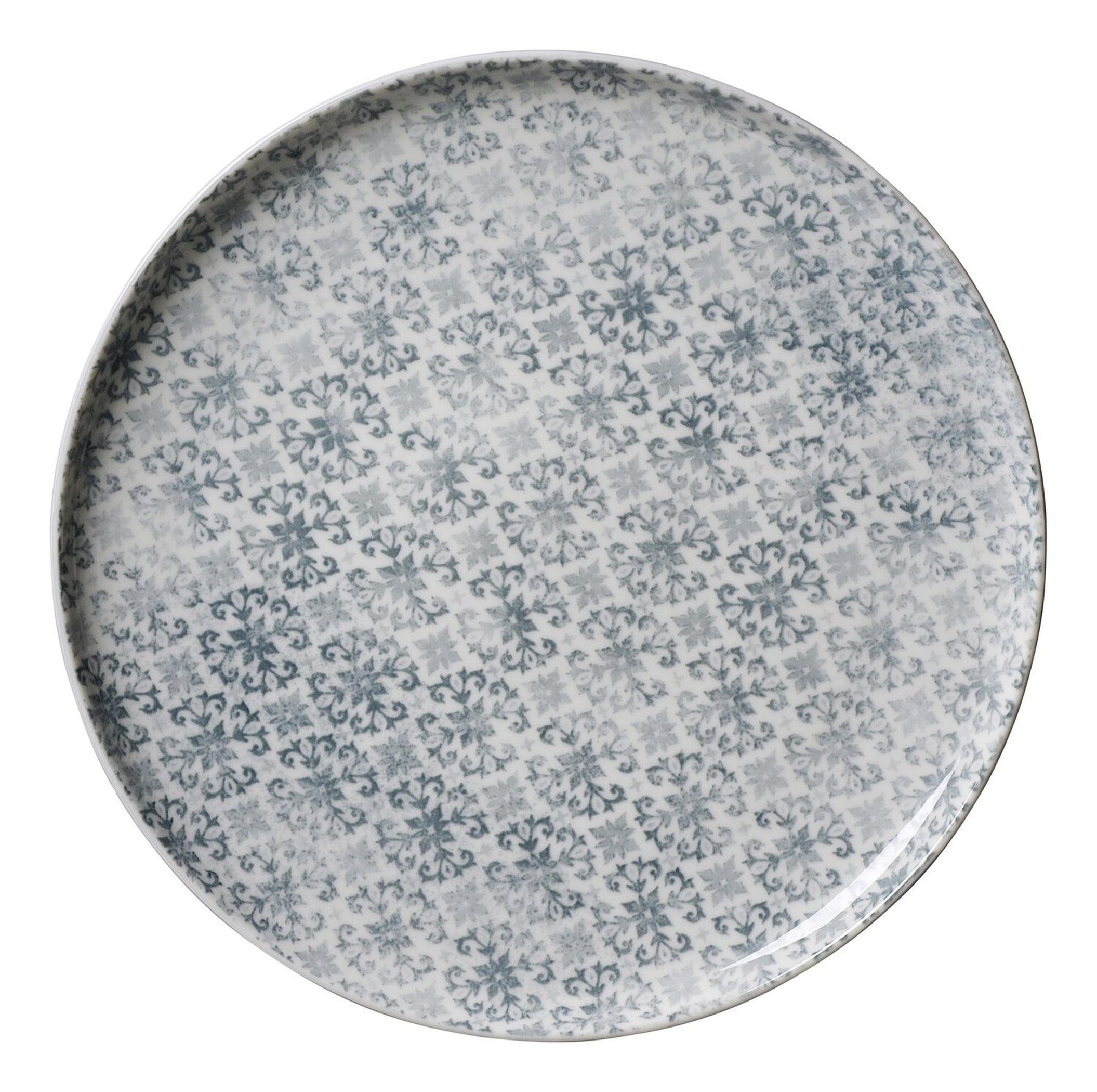 Ritzenhoff & Breker Frühstücksteller Ritzenhoff Breker Porto Dessertteller 21.5cm grau Boho, (1 St), Spülmaschinengeeignet