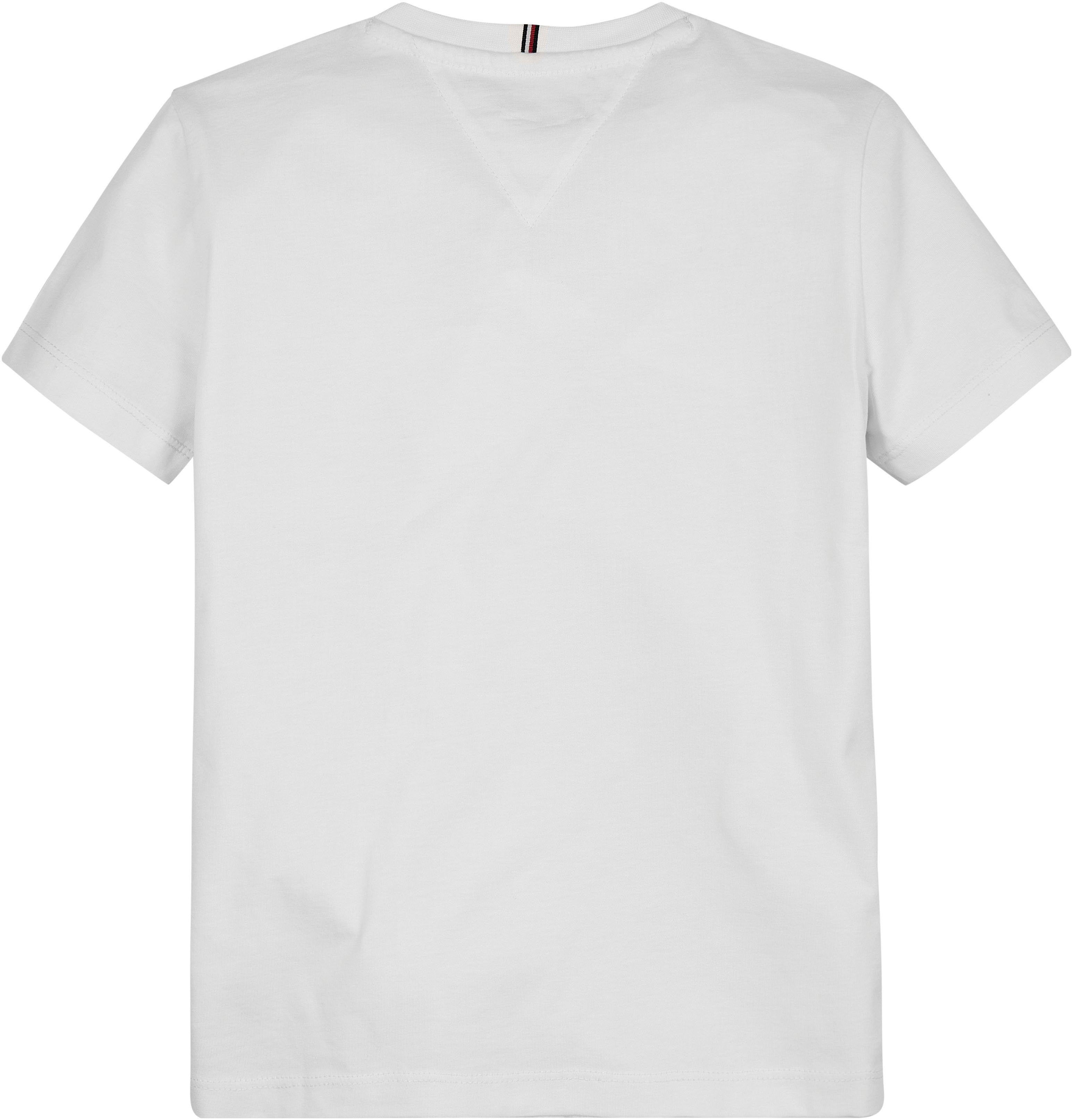 FOIL mit S/S PRINT MONOTYPE Folienprint TEE white Tommy Hilfiger T-Shirt