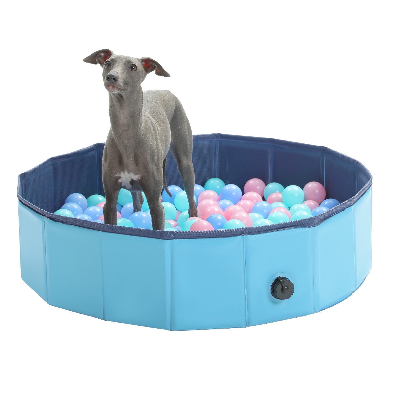 Planschbecken faltbar Kinderpool Hundepool rund, 3 Größe