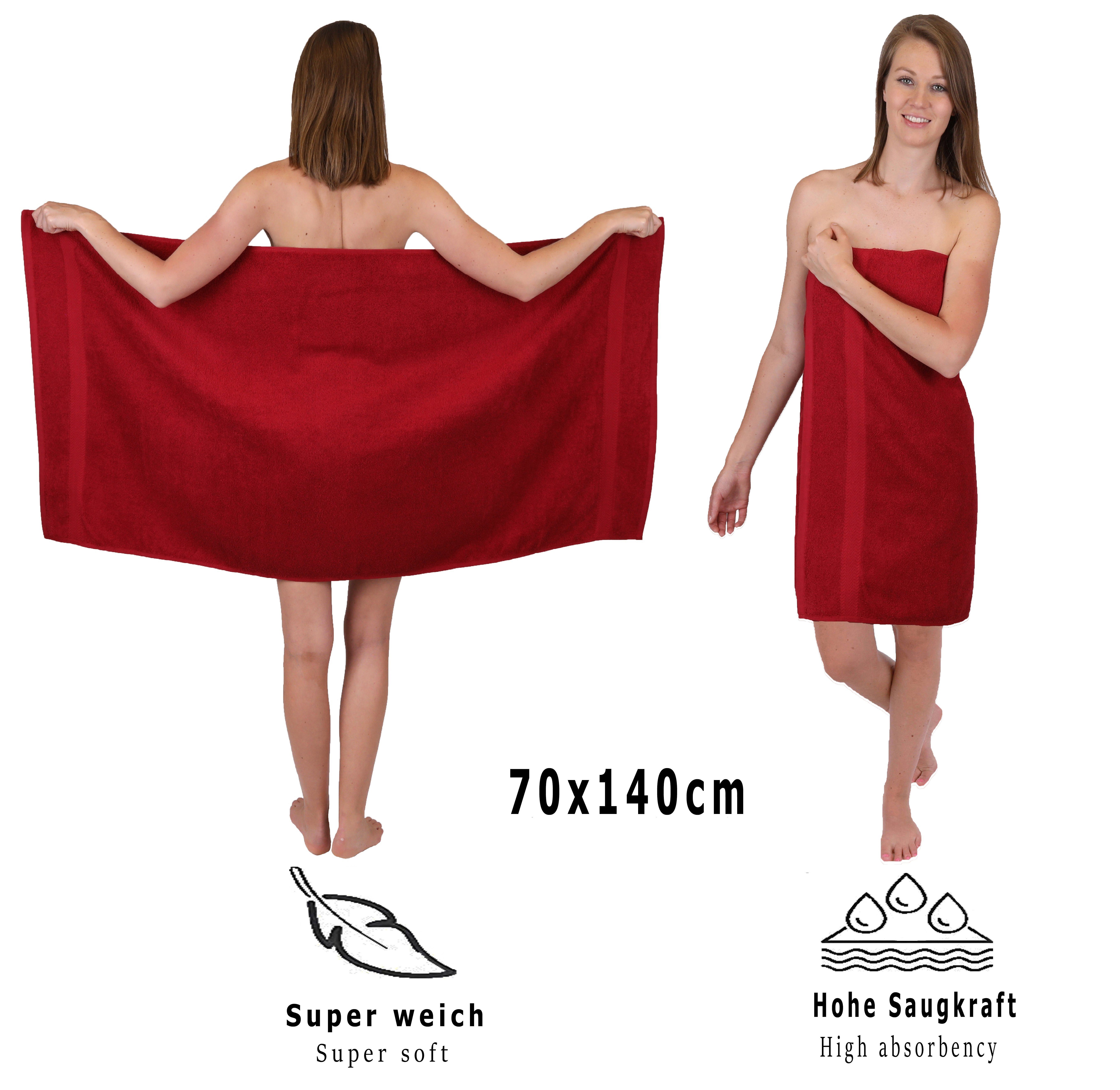 Betz PREMIUM Handtücher-Set-100% Handtuch-Set teiliges Baumwolle, -6 Handtuch (6-tlg) 100% Betz rubinrot Baumwolle, Set