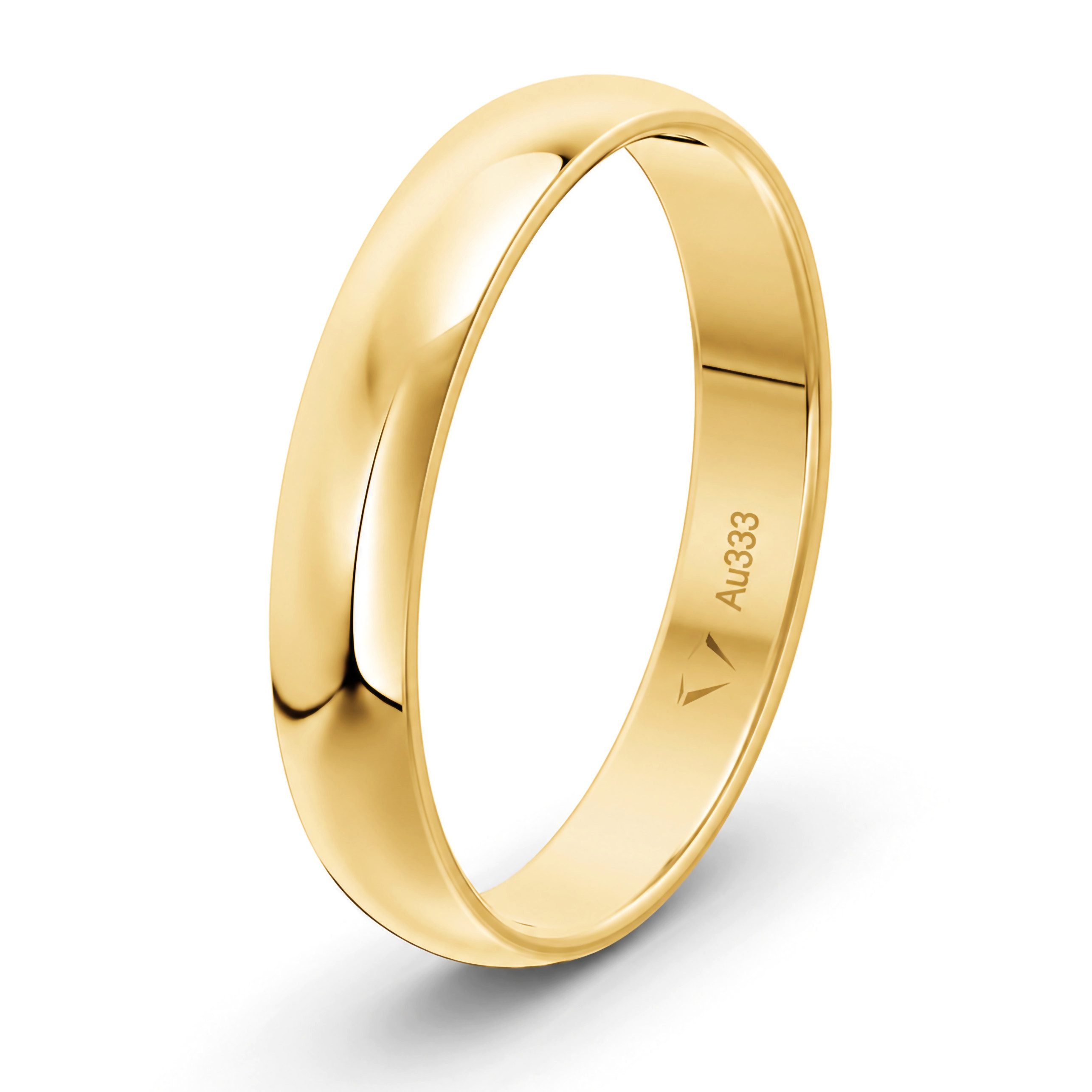 mosa & co. Trauring Klassisch 4.0 mm 333 / Gelbgold, Hochzeitsringe Verlobungsringe Partnerringe