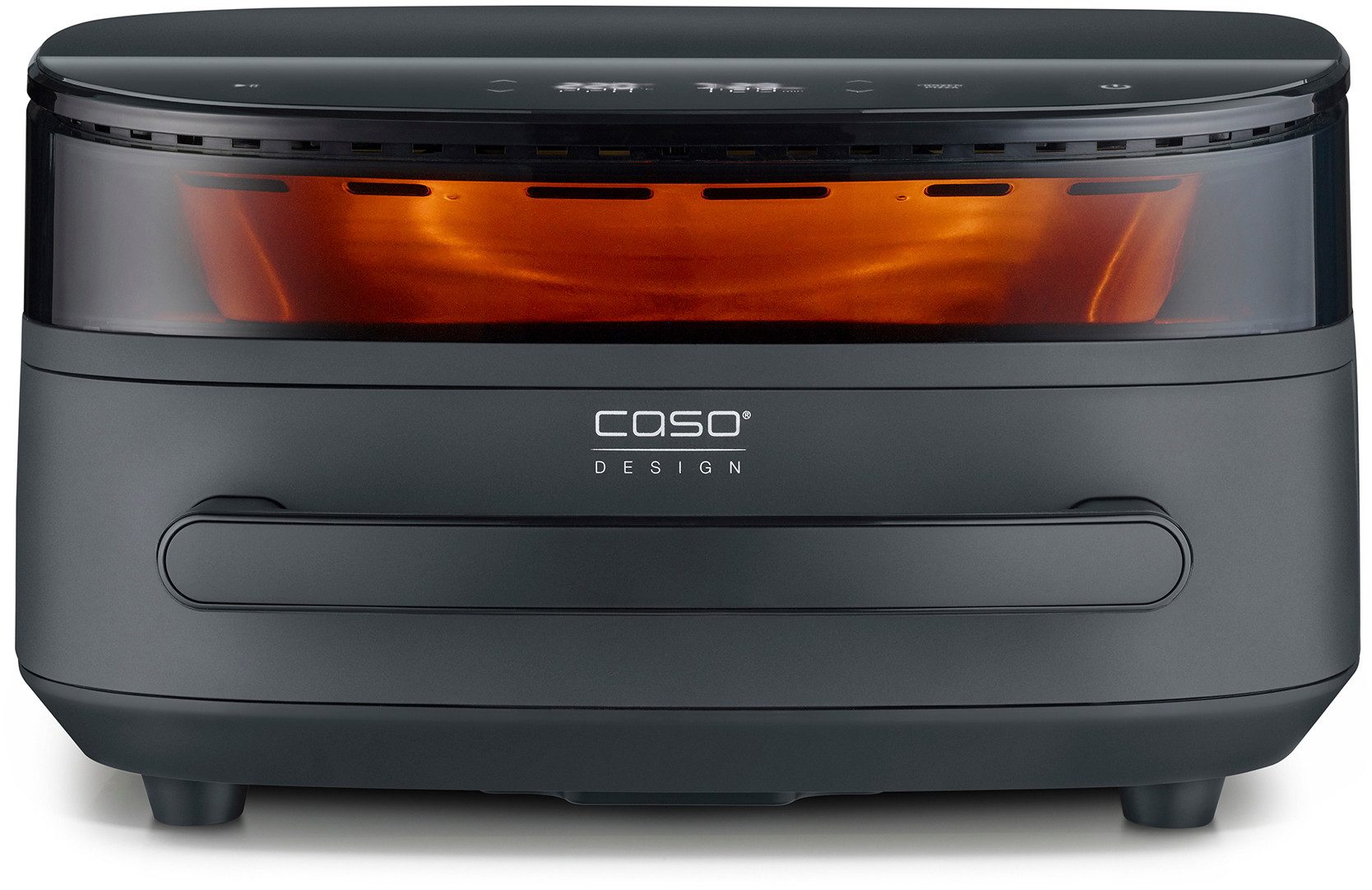 Caso Heißluftfritteuse CASO 3191 Design Heissluftfritteuse AirFry & PizzaChef, 2850 W, Frittieren, Backen, Aufwärmen, Rösten oder Dörren.