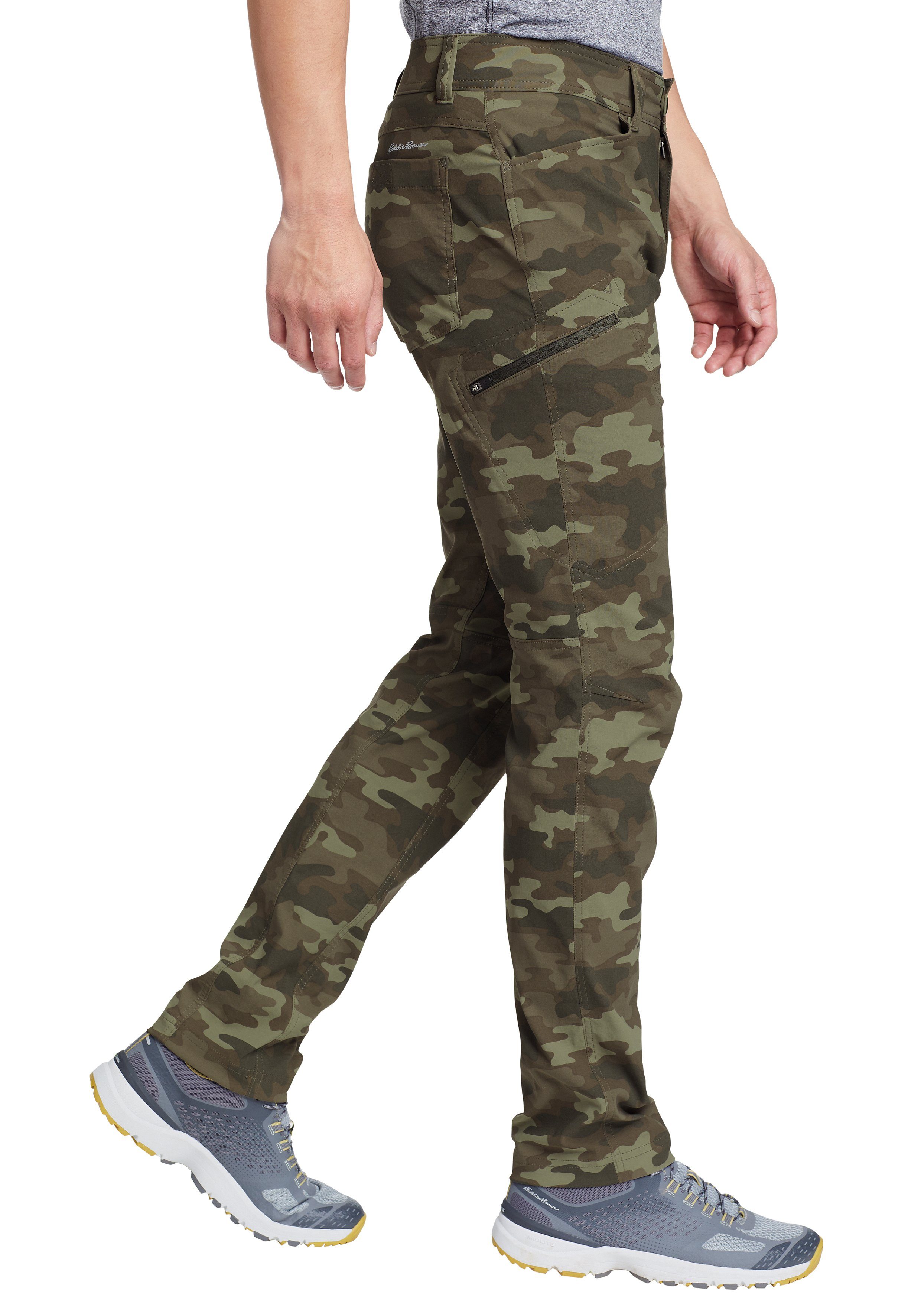 Slim Trekkinghose Eddie Bauer Hose Guide Fit Camouflage Pro -