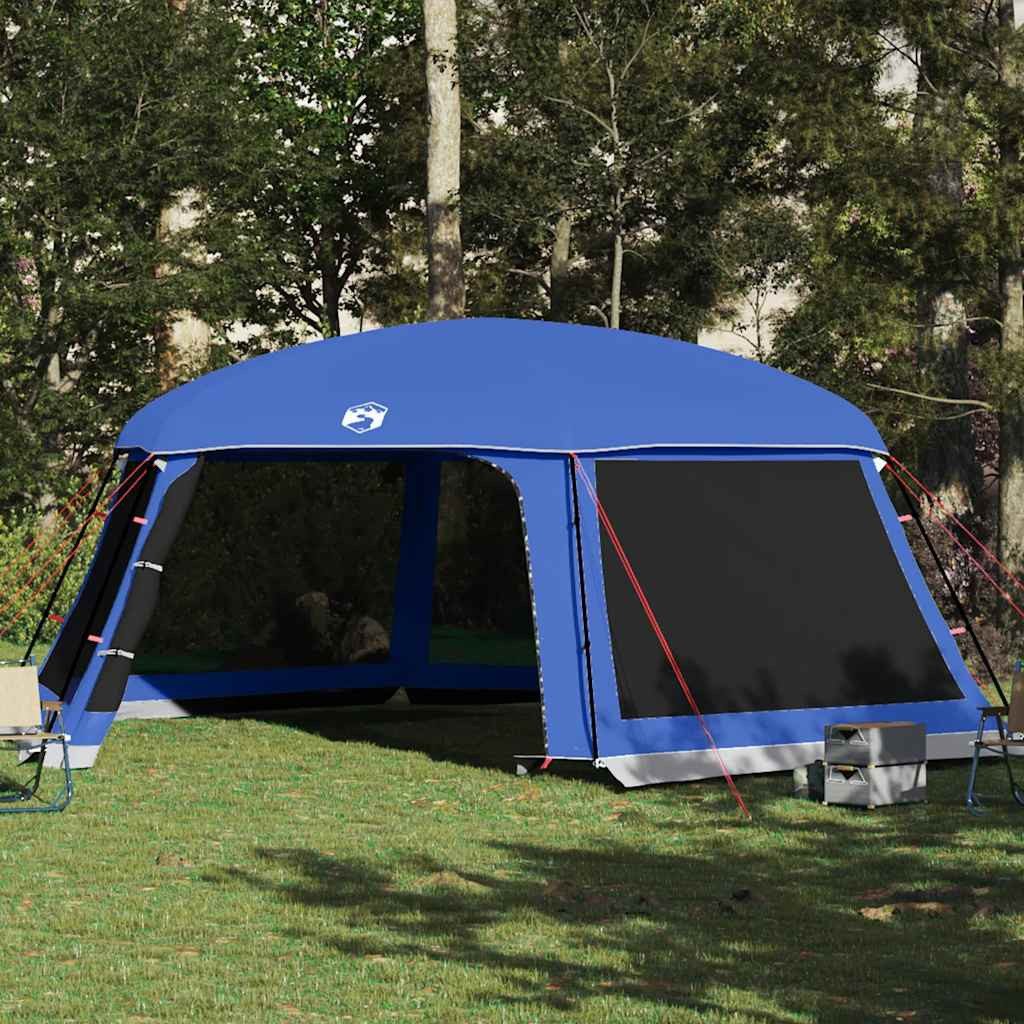 vidaXL Faltzelt Poolzelt mit abnehmbarem Überzelt Netzwänden Azurblau 670x590cm, (1 tlg)